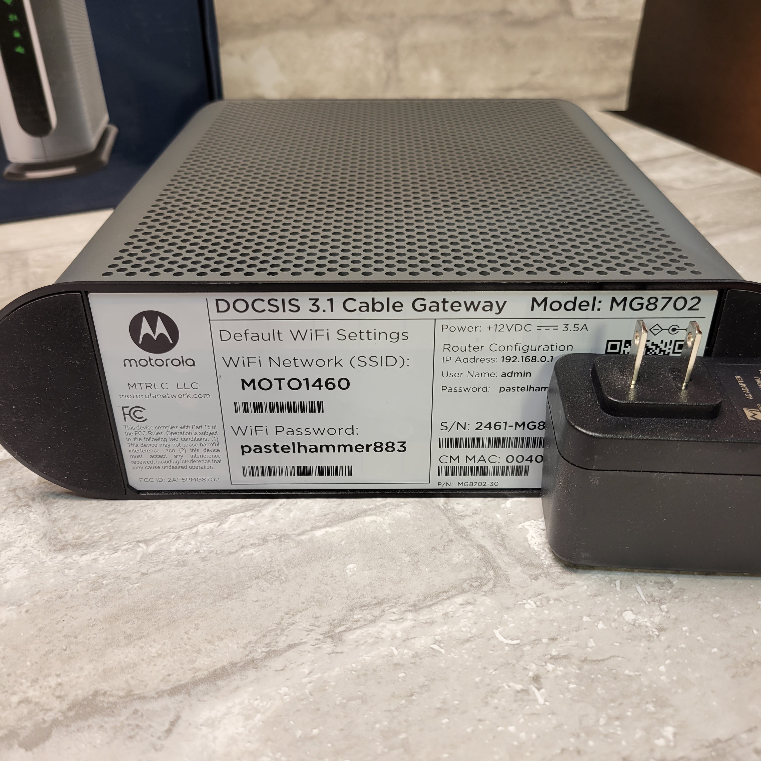Motorola MG8702 DOCSIS 3.1 Cable Modem AC3200 Router *READ DESCRIPTION