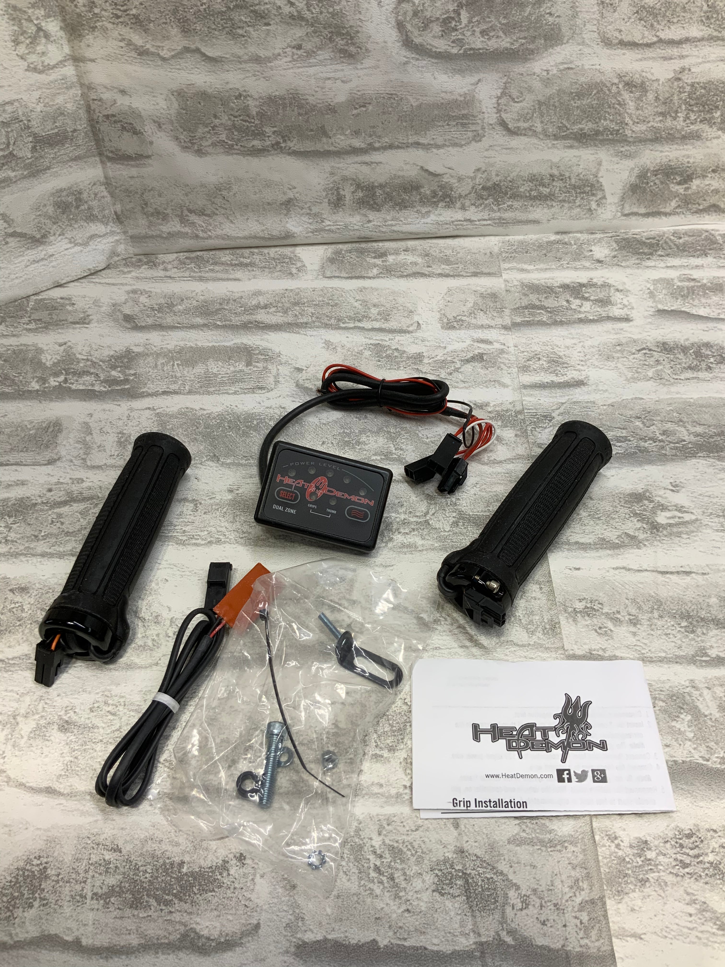 Symtec 215047 Heated Push On Grip and Thumb Kit with 2 Zone Controller (7532122636526)