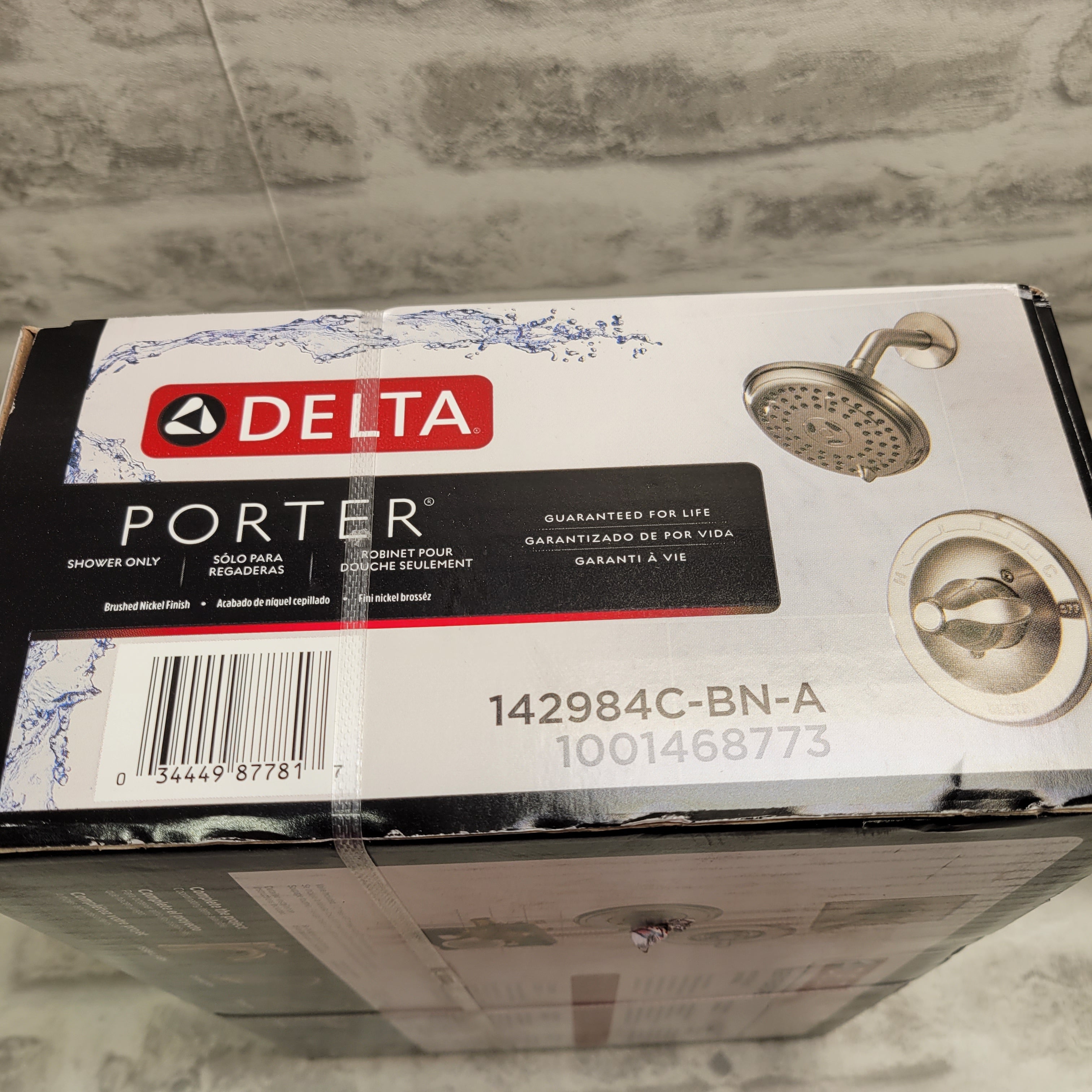 Delta Porter Single-Handle 3-Spray Shower Faucet-Brushed Nickel (Valve Included) (7594321150190)
