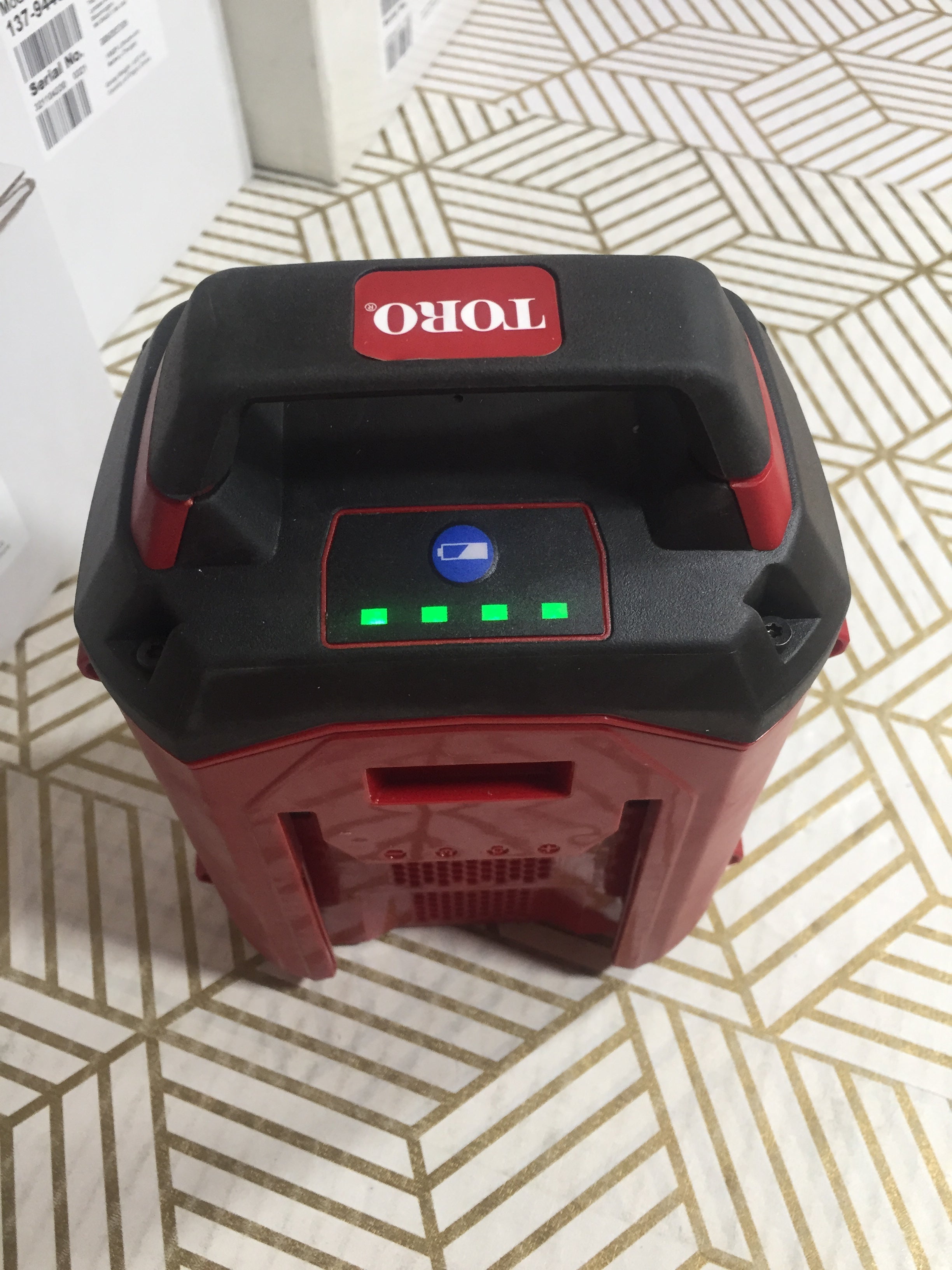 TORO Flex Force 60V 6.0Ah Battery Packs (2) & Charger 88660 *TESTED* (8100490608878)
