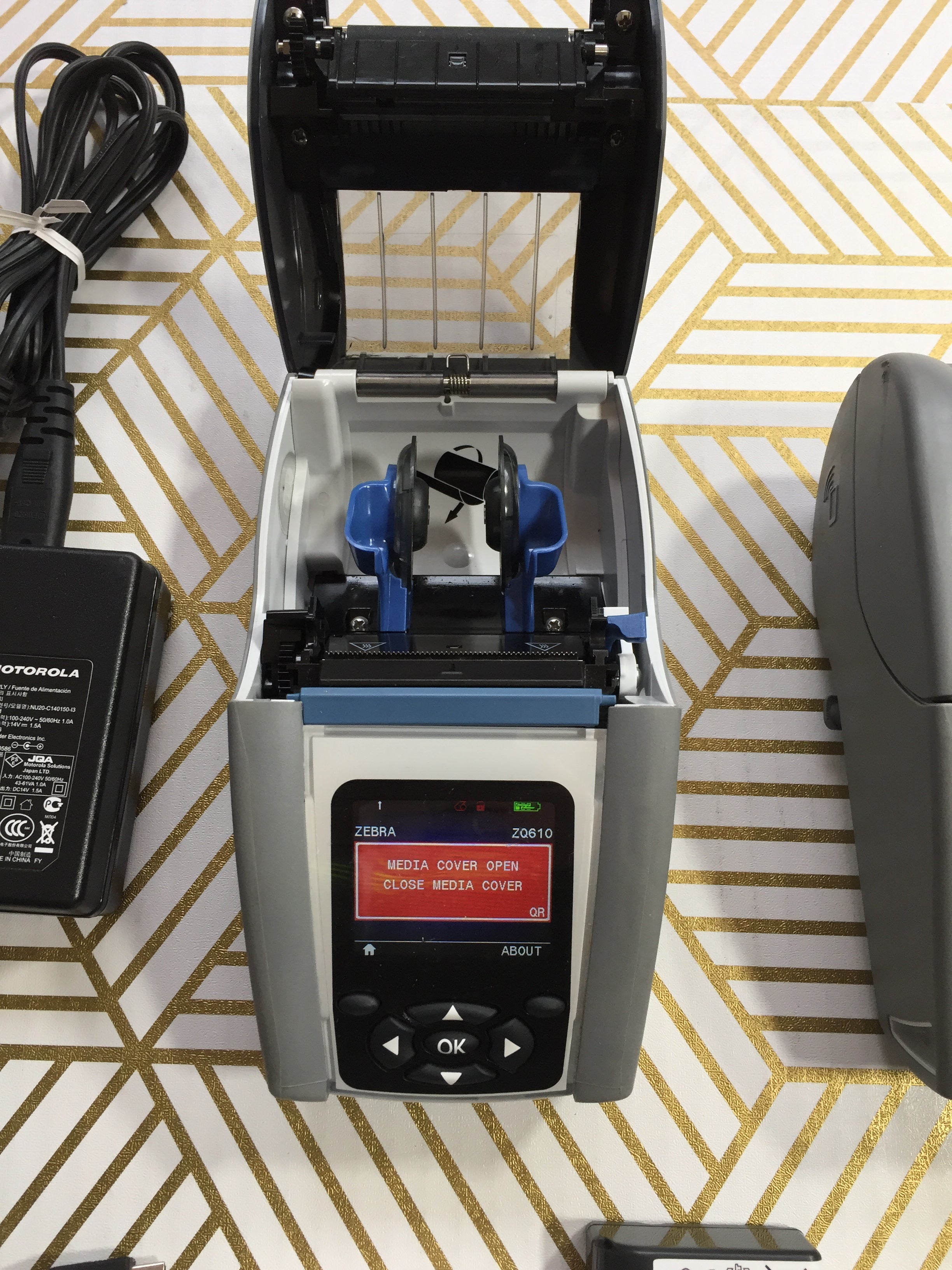 Zebra ZQ610 LOT - (2) ZQ610 Wireless Thermal Label Printer with Accessories (8020675657966)