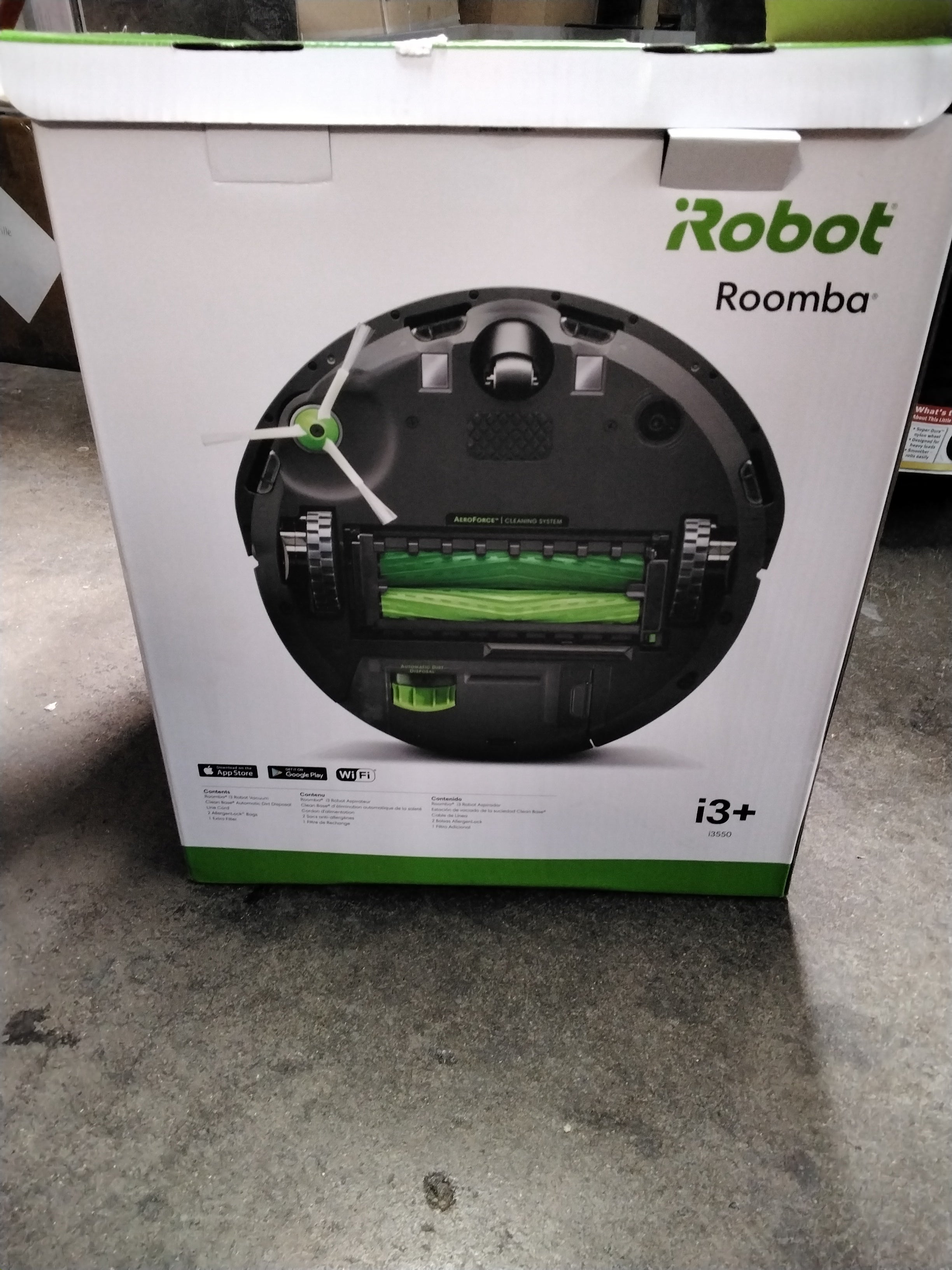 *NEW, DAMAGED BOX* iRobot Roomba i3+ EVO (3550) Self-Emptying Robot Vacuum (7847988297966)