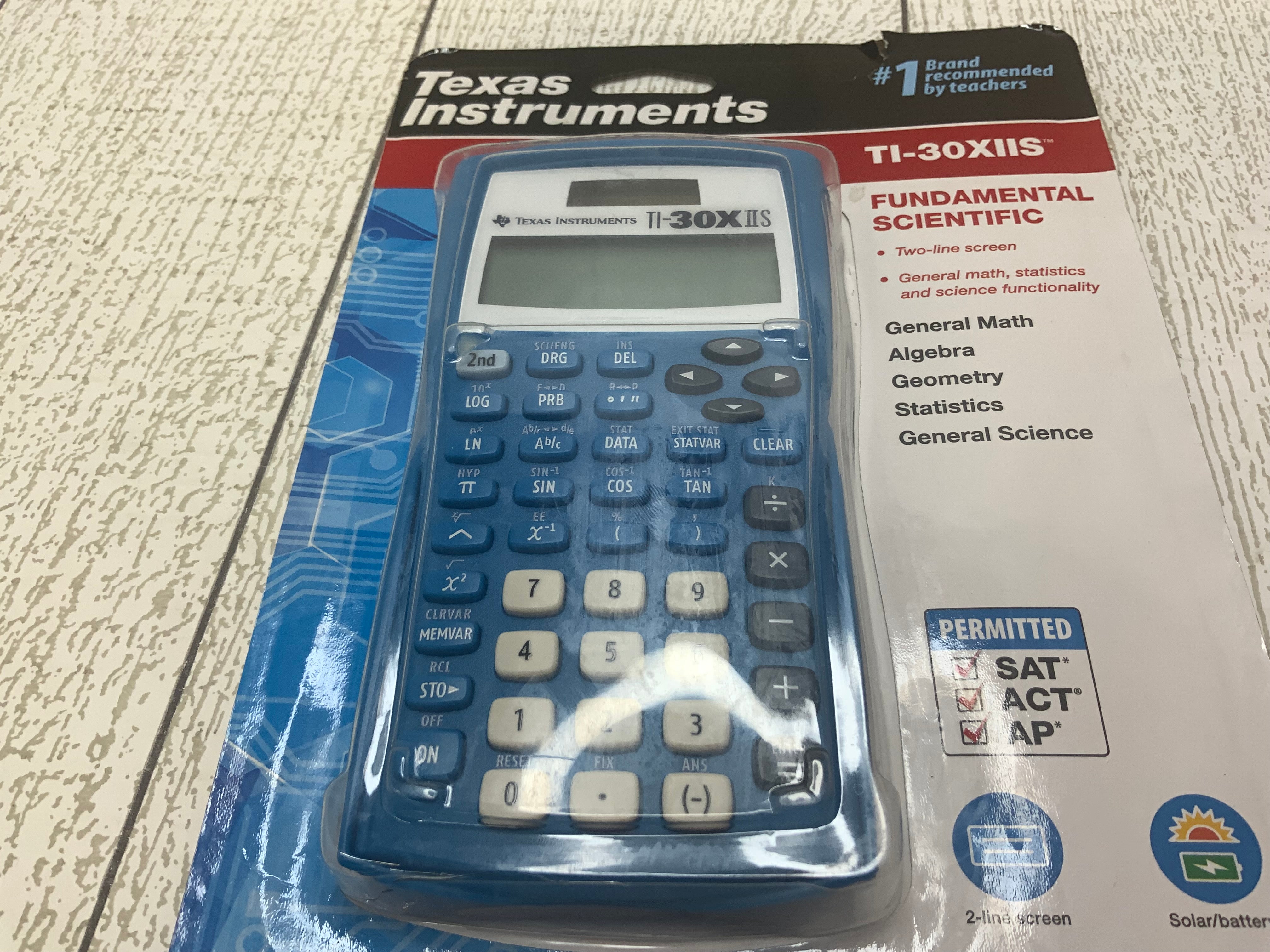 Texas Instruments TI-30XIIS Scientific Calculator, Blue (7947986895086)