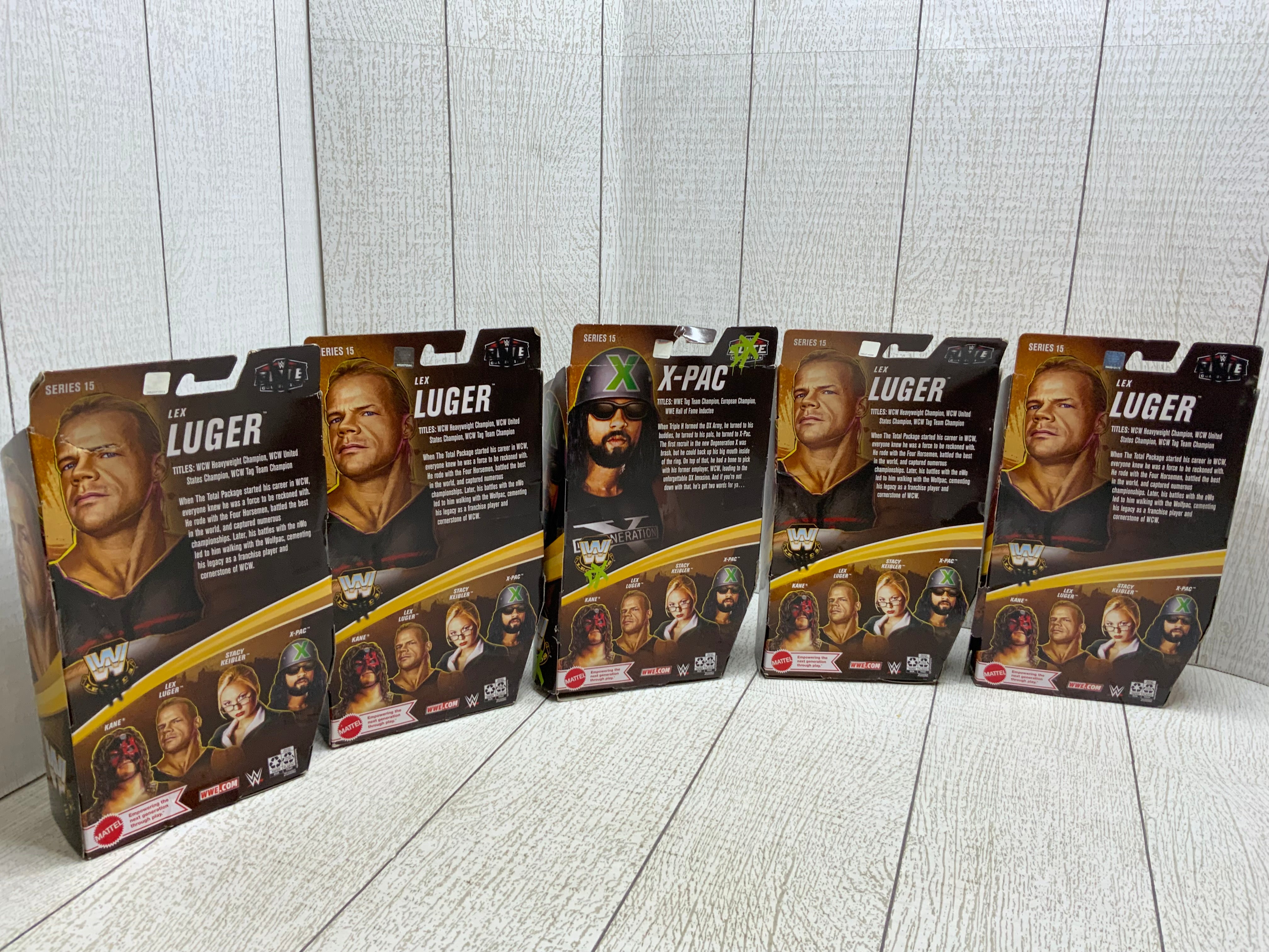 WWE LEGENDS ACTION FIGURE **LOT OF 5** **LEX LUGER** (8019630522606)