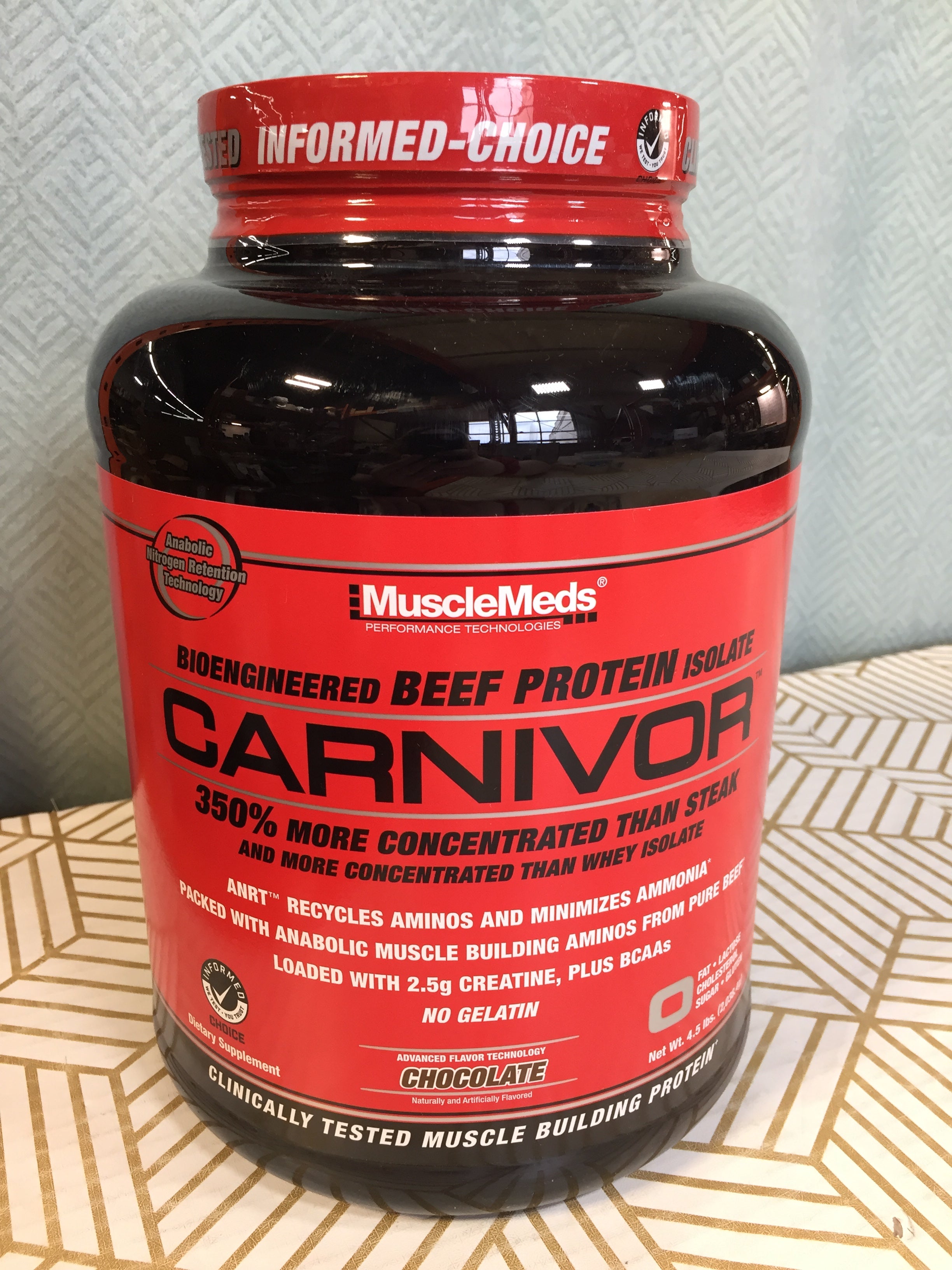 MuscleMeds, Carnivor Beef Protein Isolate Powder 56 Servings, Chocolate *SEALED* (7928461525230)