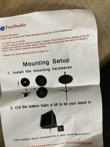 TroyStudio Portable Sound Recording Vocal Booth Box (Small Size) (6922746069175)