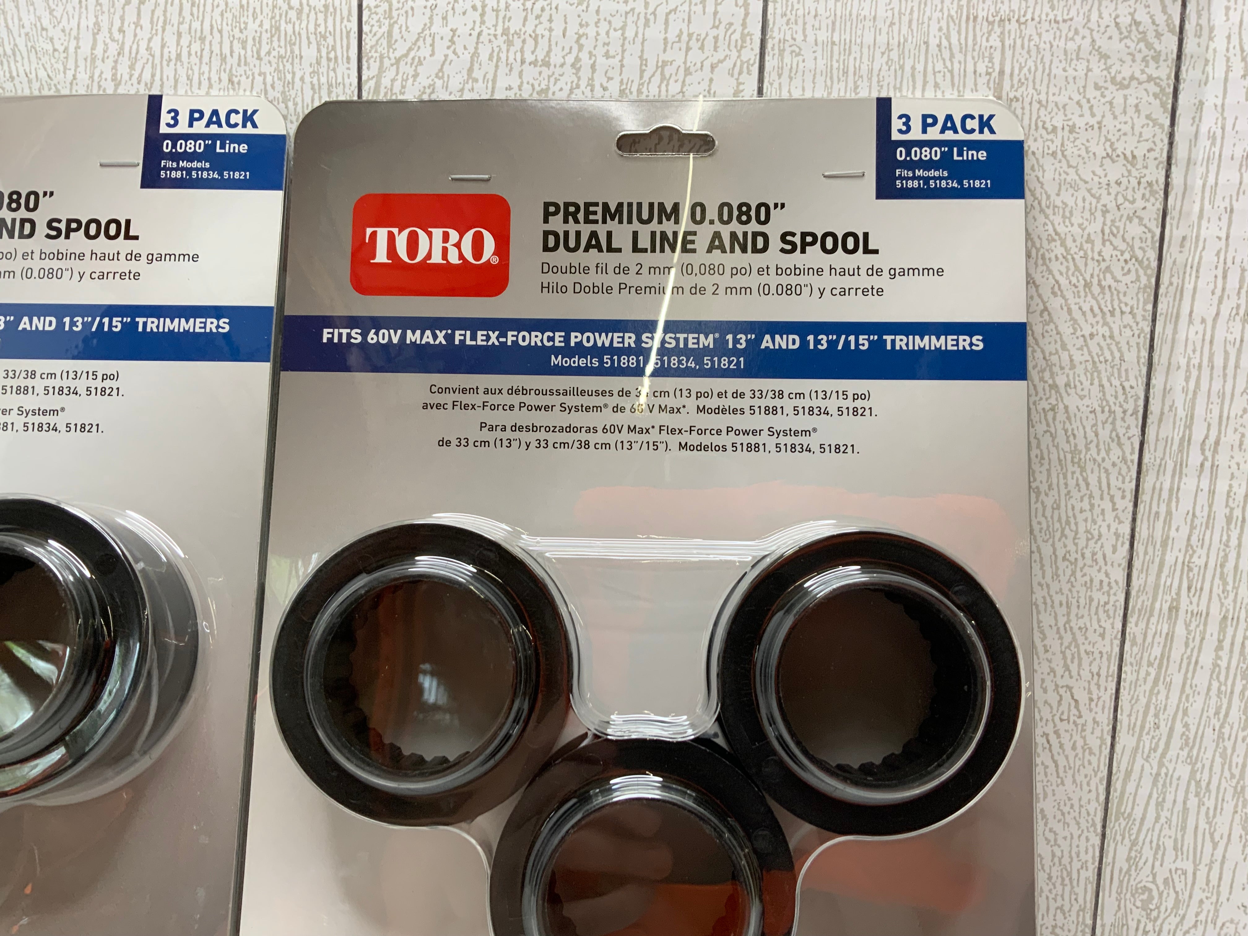 Toro premium 0.080 dual line and spool 88616 **LOT OF 3** (8042923622638)