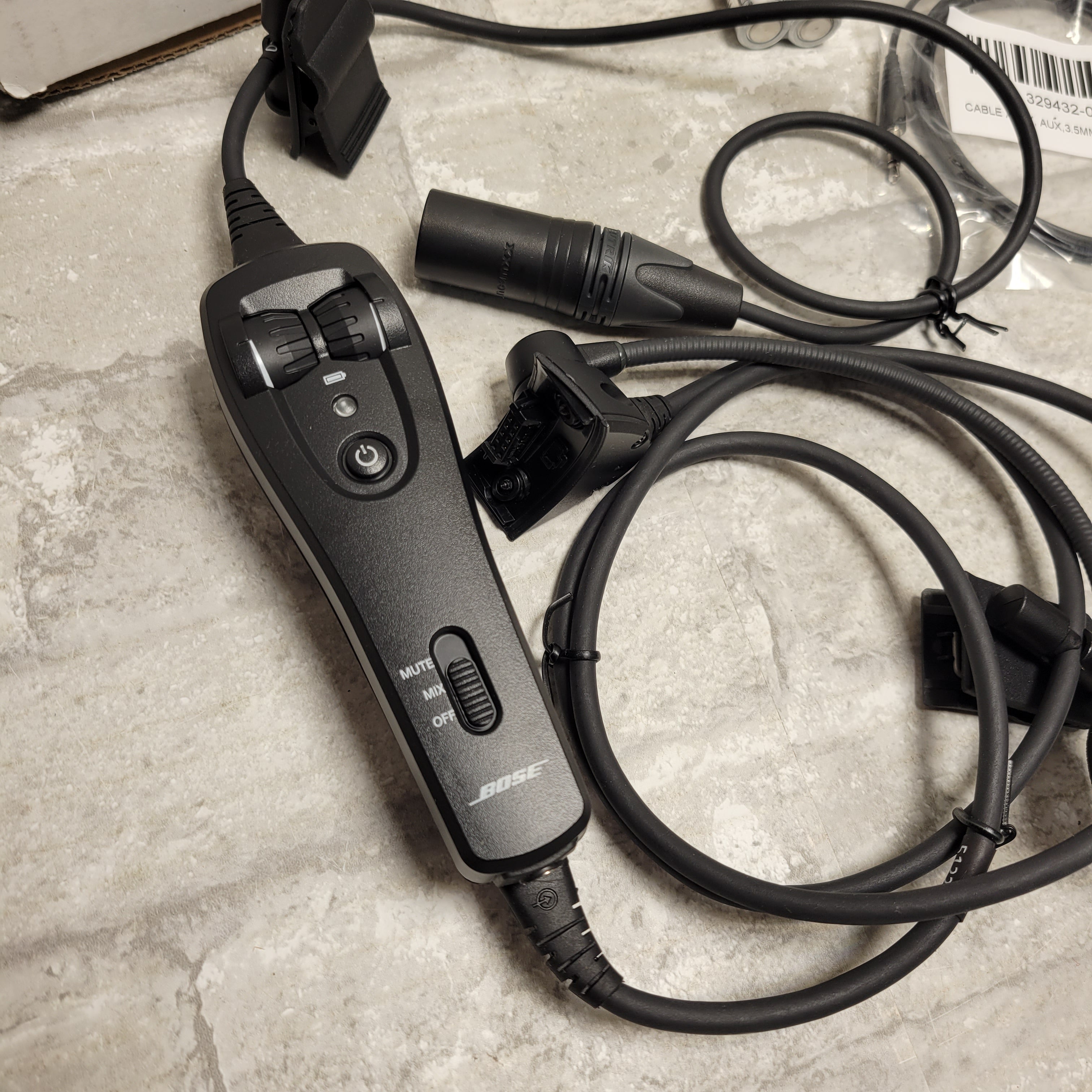 Bose A20 Cable Assembly Straight Cord, XLR Connector