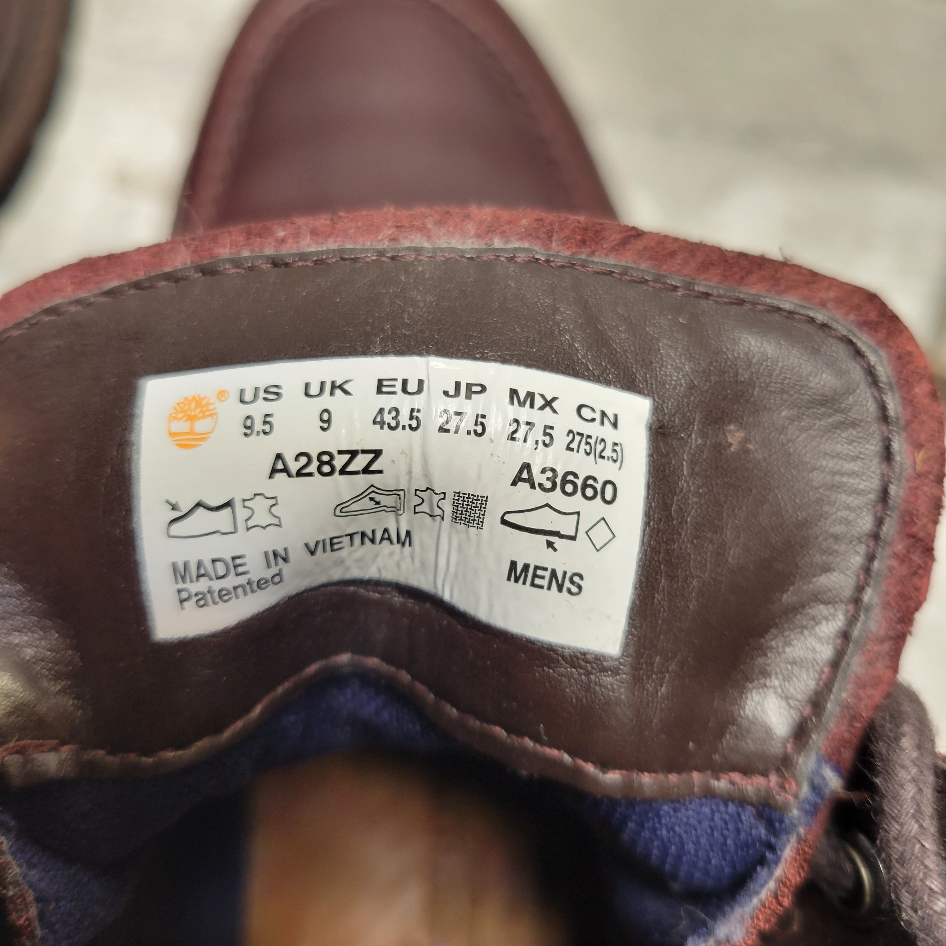 Timberland Port Union Waterproof Moc Toe Burgundy Boot A28ZZ, Men's Size 9.5 (8069367726318)