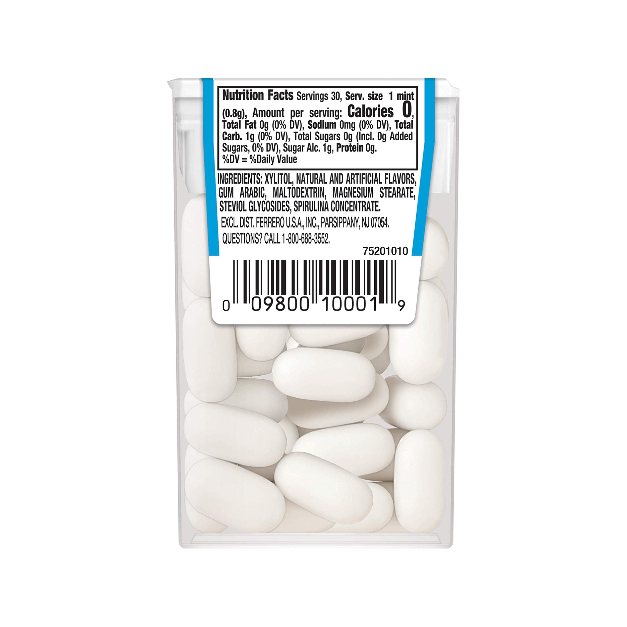 Tic Tac X-FREEZE Sugar Free Breath Mints, Strong Mint, 0.7 oz (Pack of 12) (7567377432814)