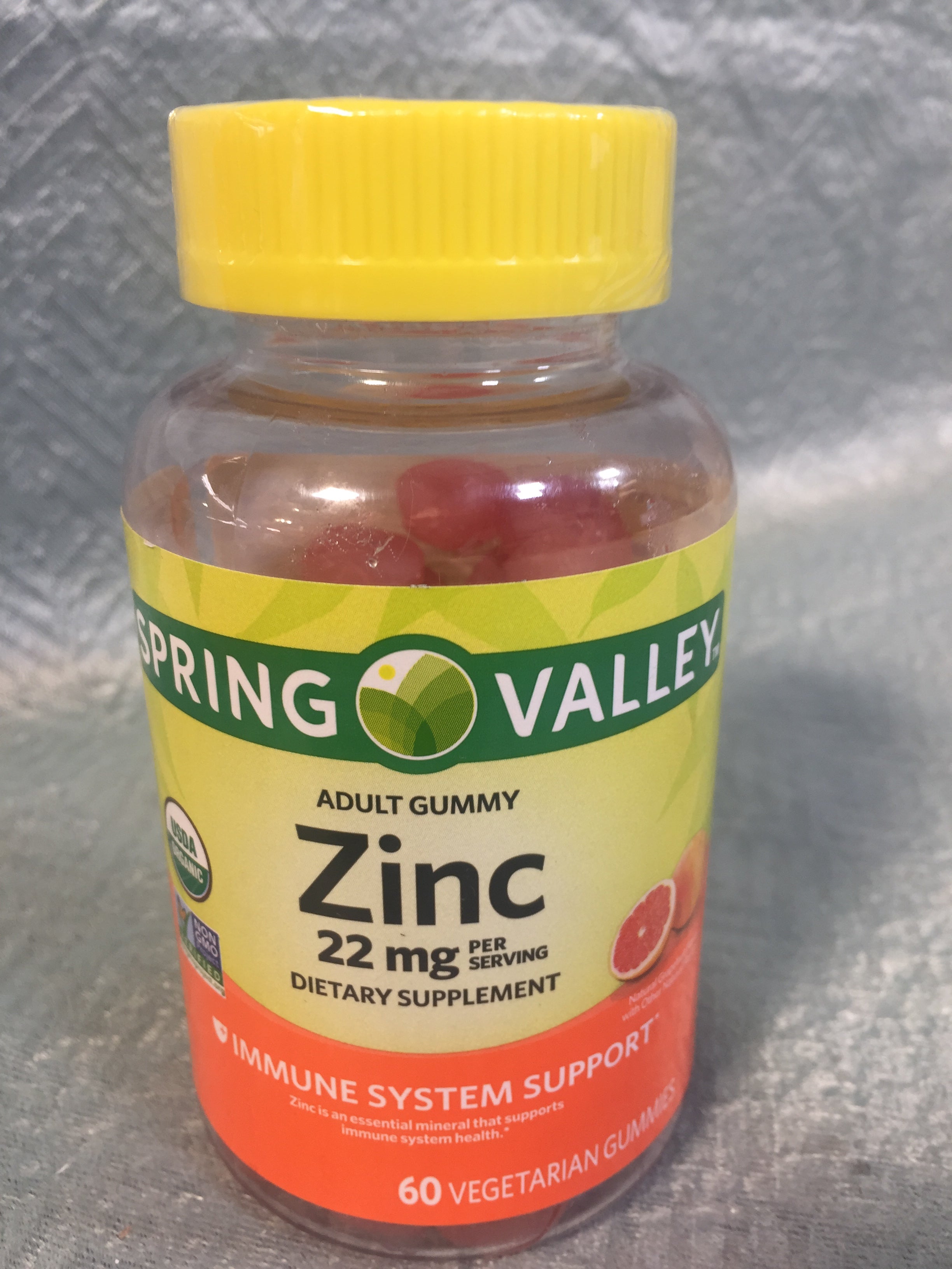 Spring Valley Zinc Immune System Support - 60 Gummies - Expires 03/2023 (7593046180078)