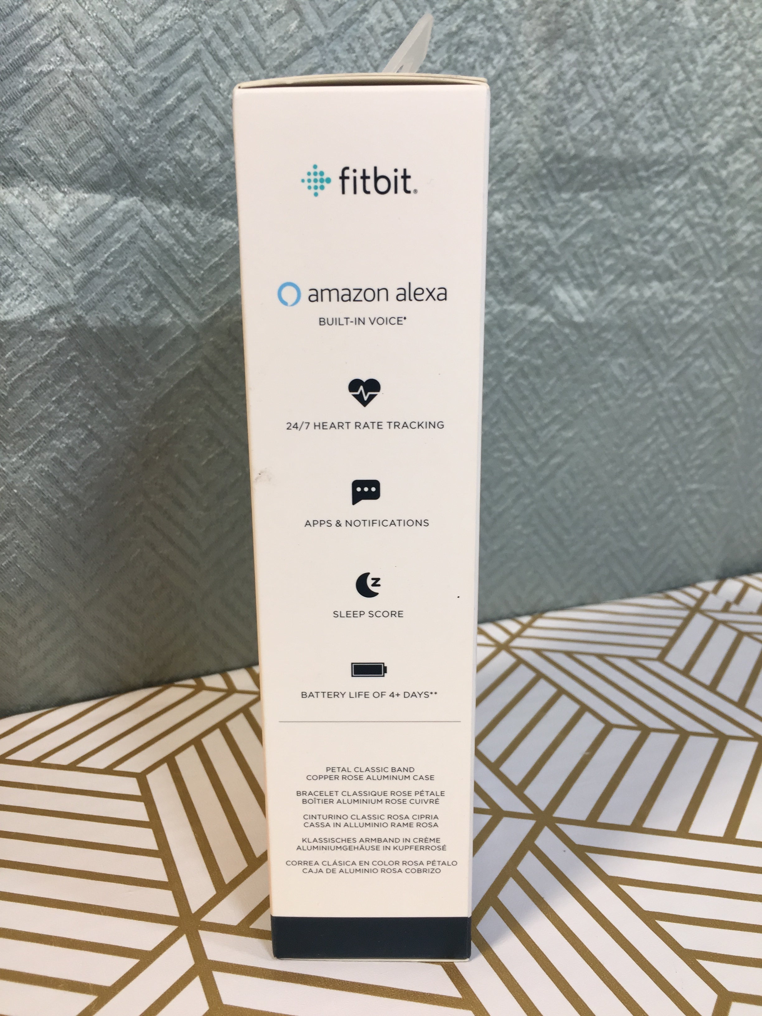 Fitbit Versa 2 Health and Fitness Smartwatch, Alexa Built-In, Petal/Copper Rose (7654810747118)