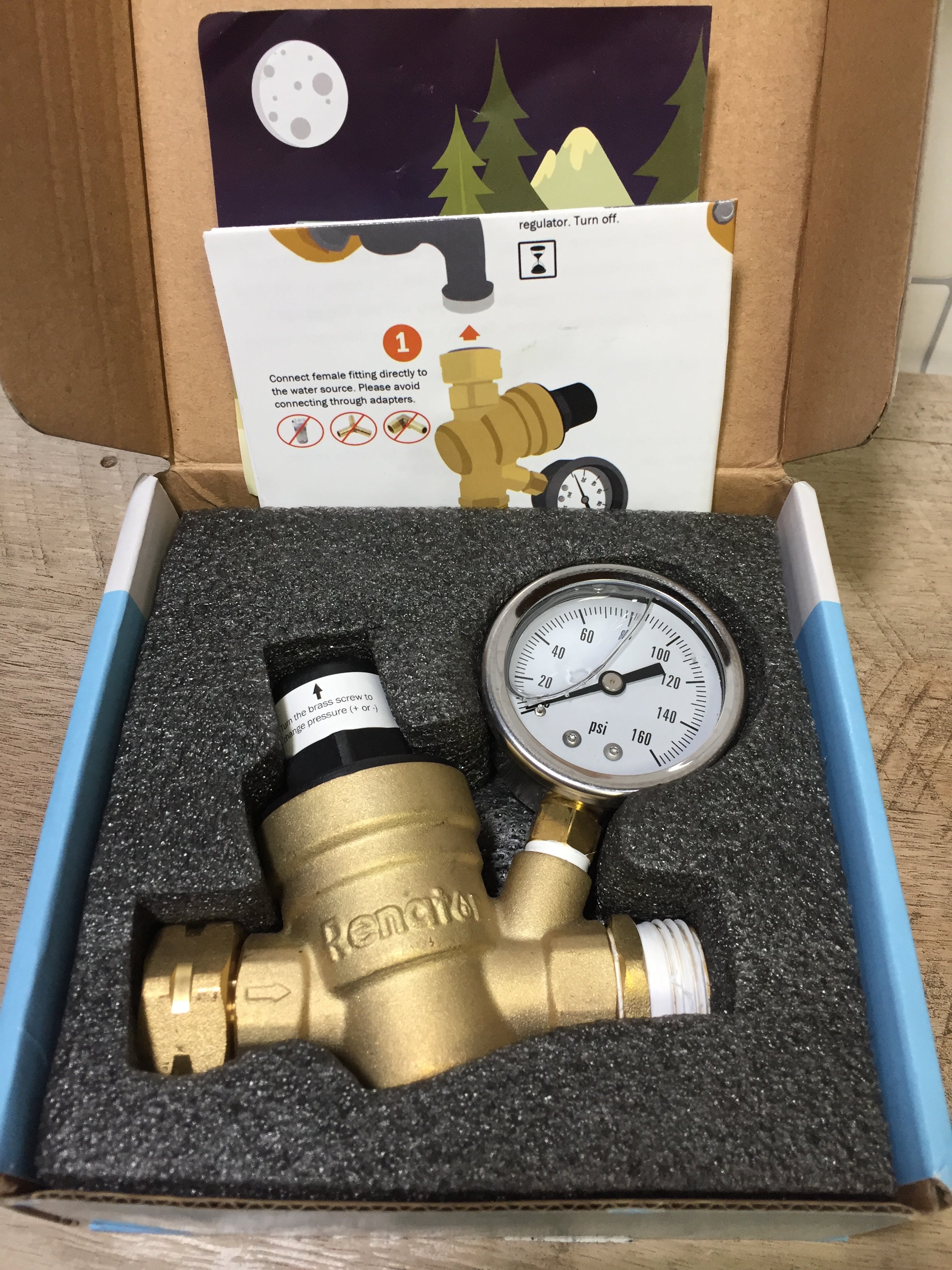 Renator M110660R Water Pressure Regulator Valve. Brass Leadfree