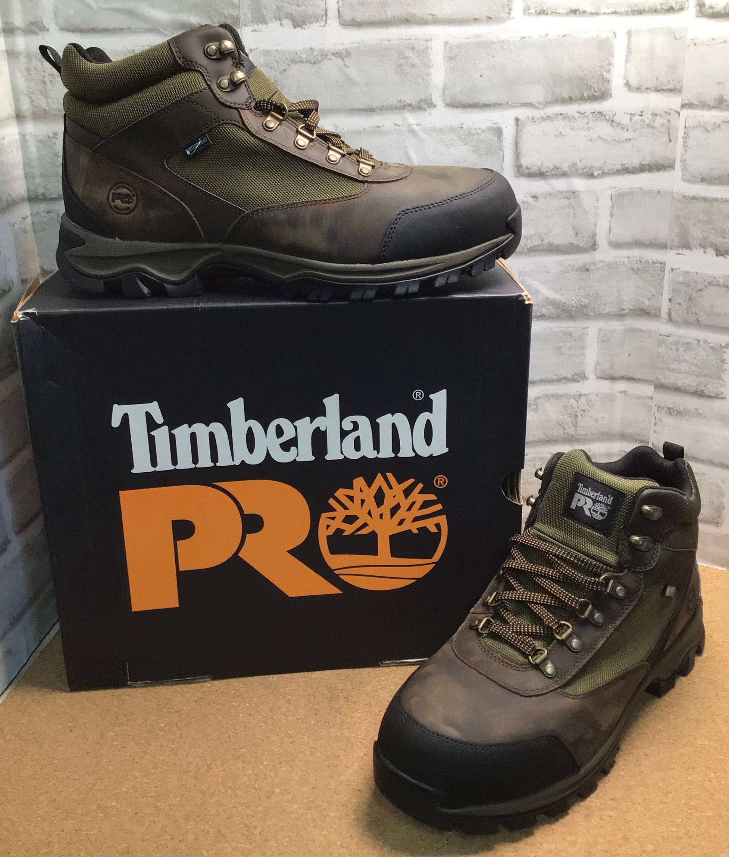 Timberland Men's Keele Ridge Steel Safety Toe Waterproof/ Brown, Size 14 (7884630556910)