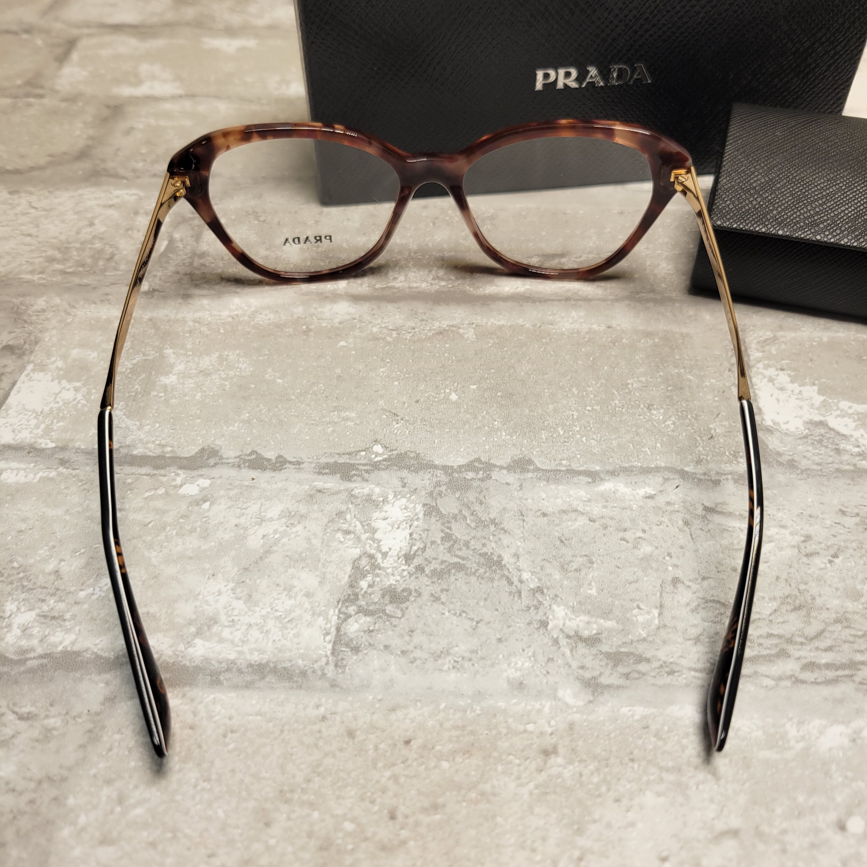 Prada Women's PR 28SV Eyeglasses 52mm Pink Havana Frame (7929764708590)