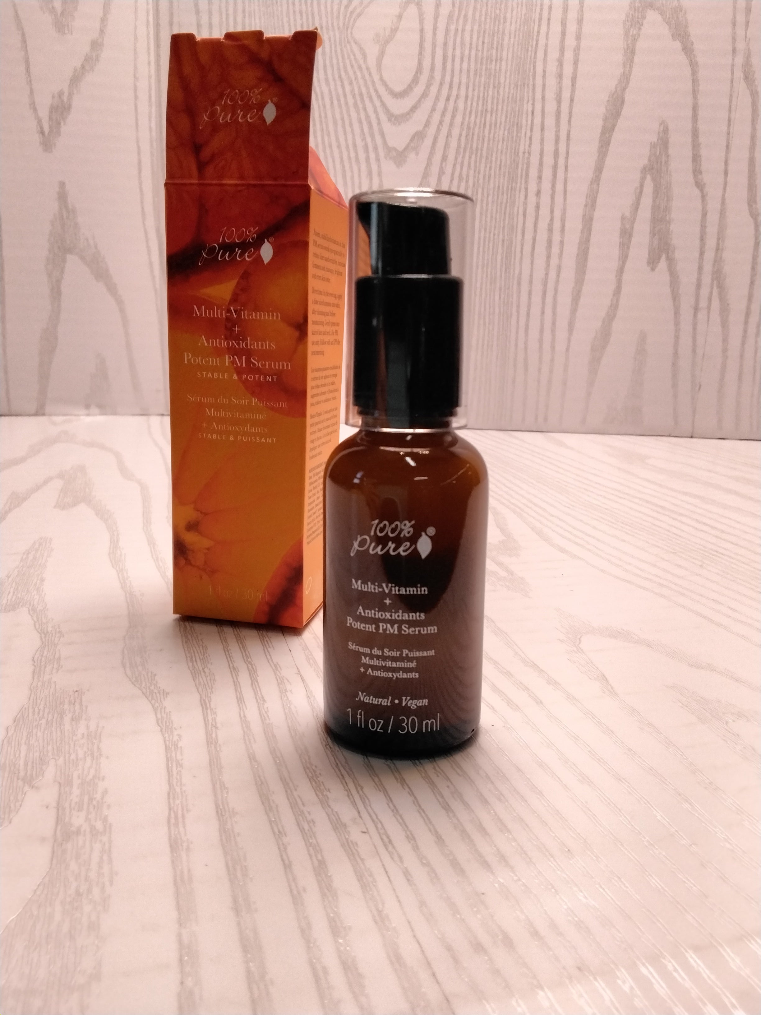 100% Pure Multi-Vitamin + Antioxidants Potent PM Serum - 1 fl oz (7910001737966)