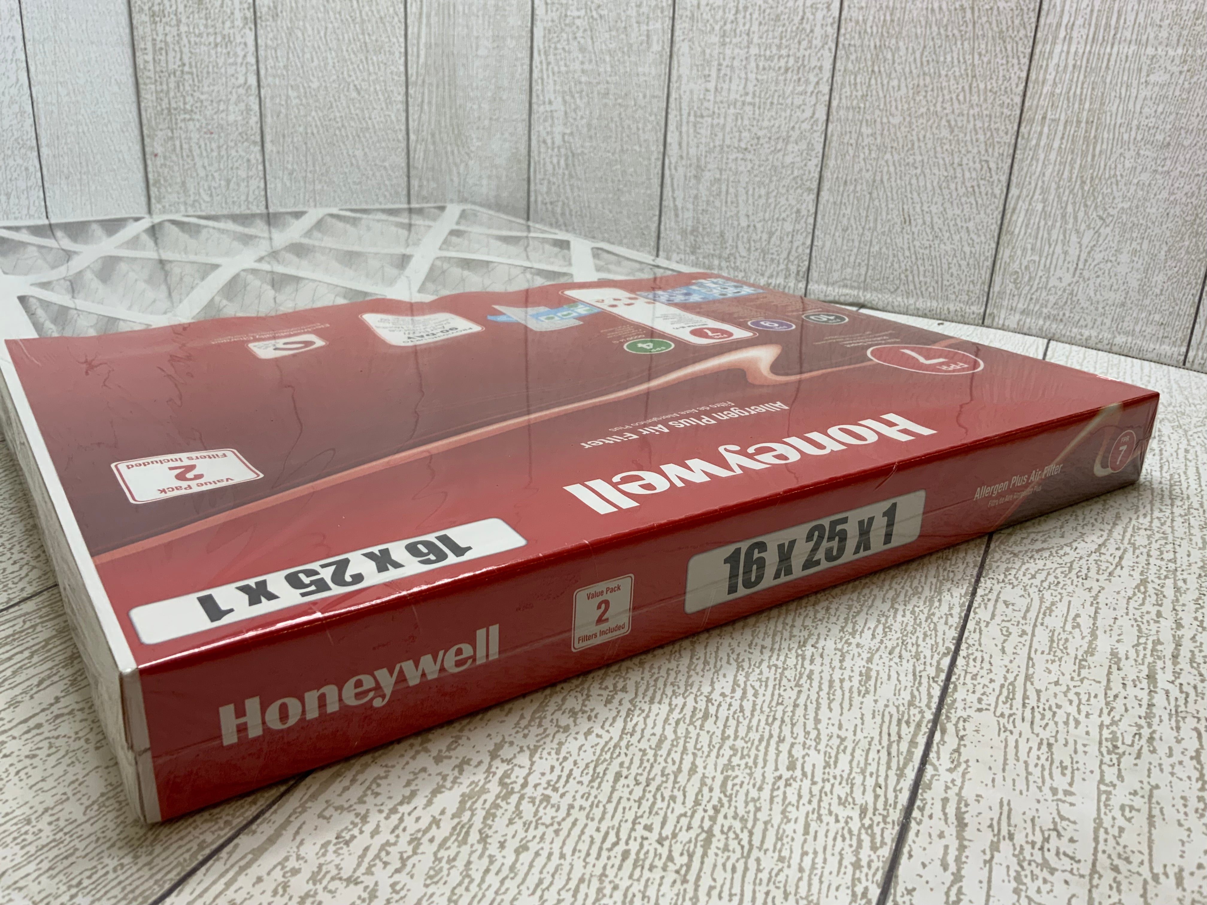 Honeywell Allergen Plus Air Filter 16x25x1 **2 Pack** (8044555665646)