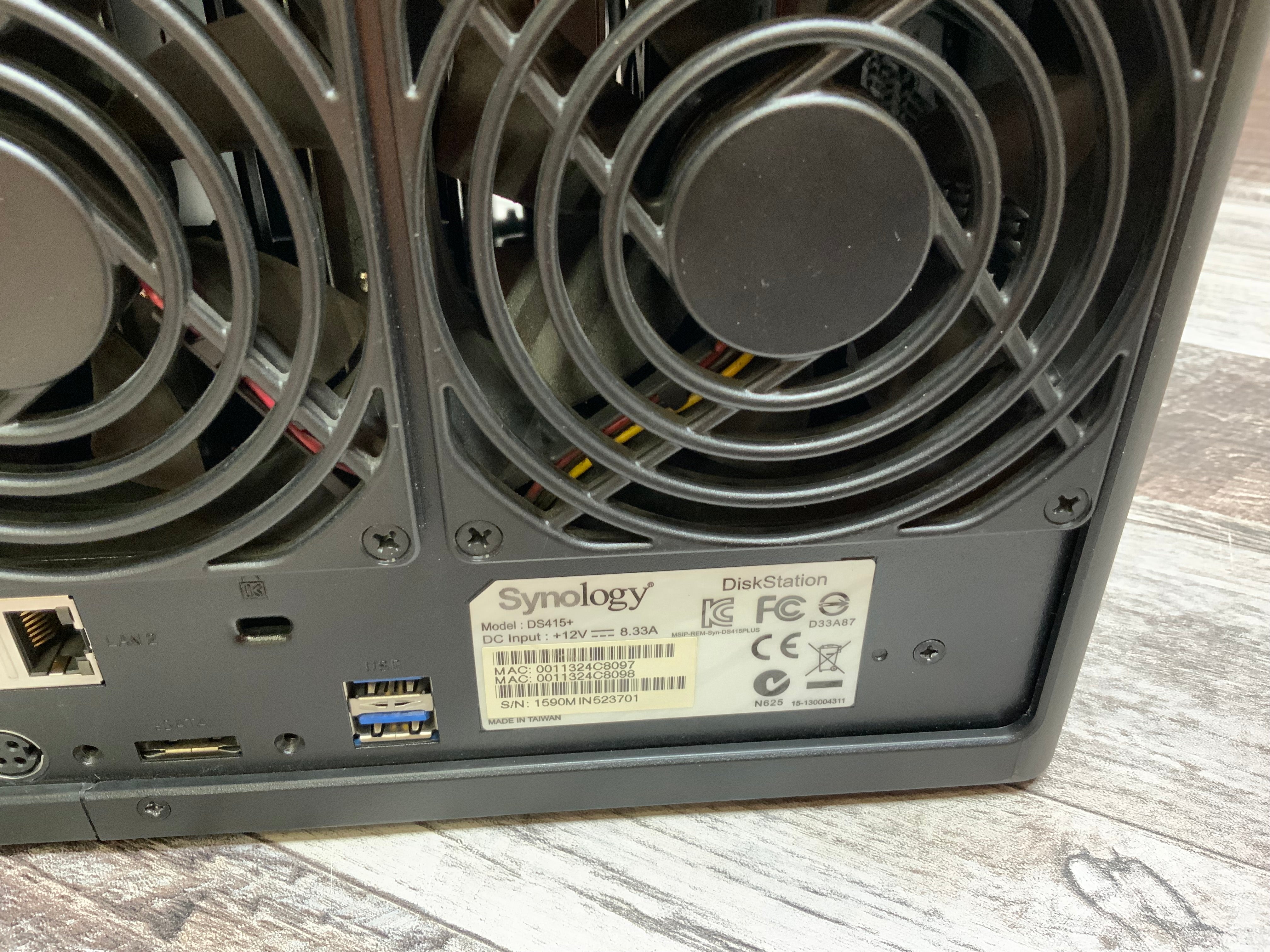 Synology DS415+ Diskstation 4-Bay, Diskless **FOR PARTS, AS IS, UNTESTED** (8095236194542)