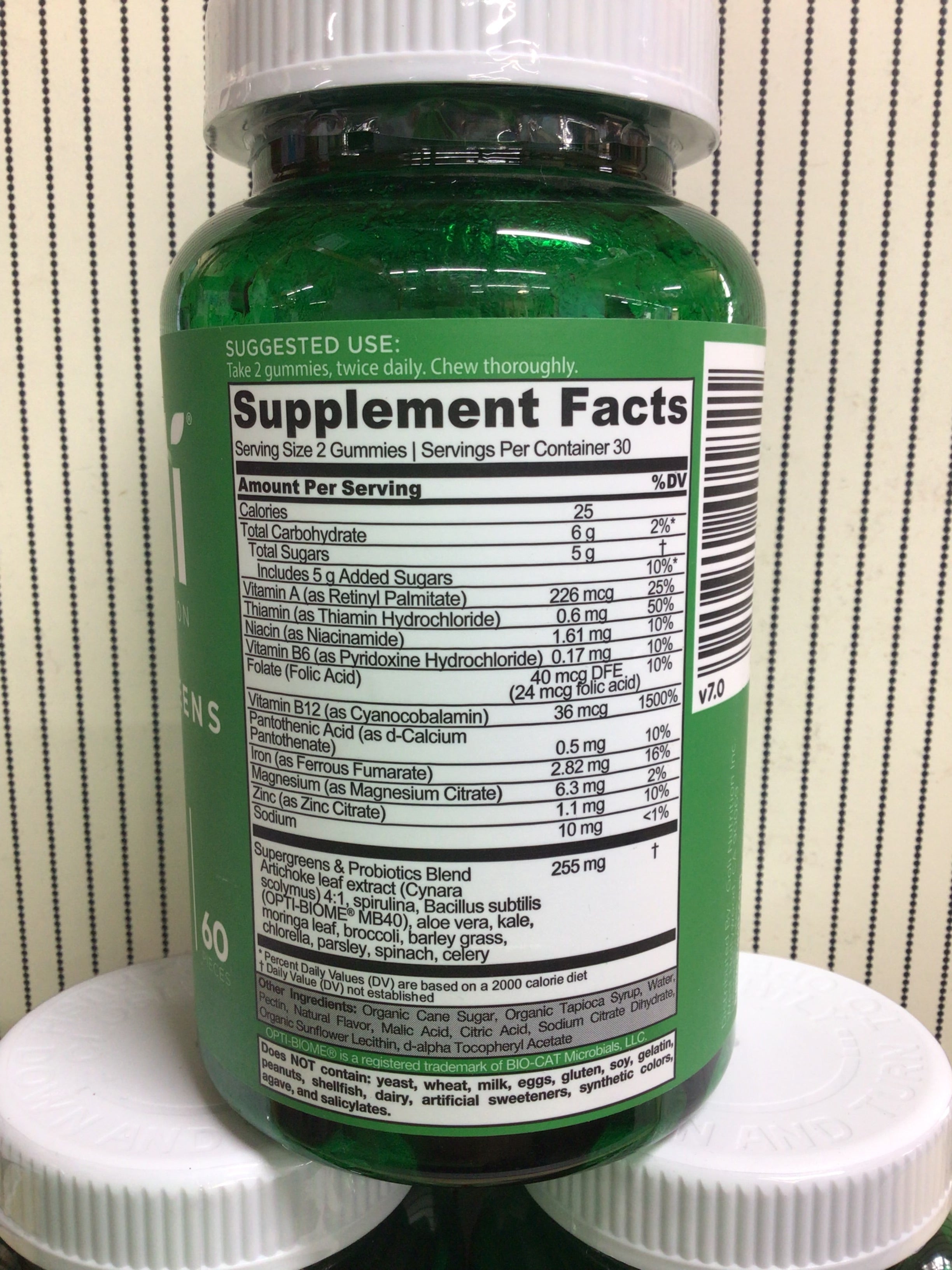 Goli Nutrition Super Greens Gummies, 60 CT(3 PACK)