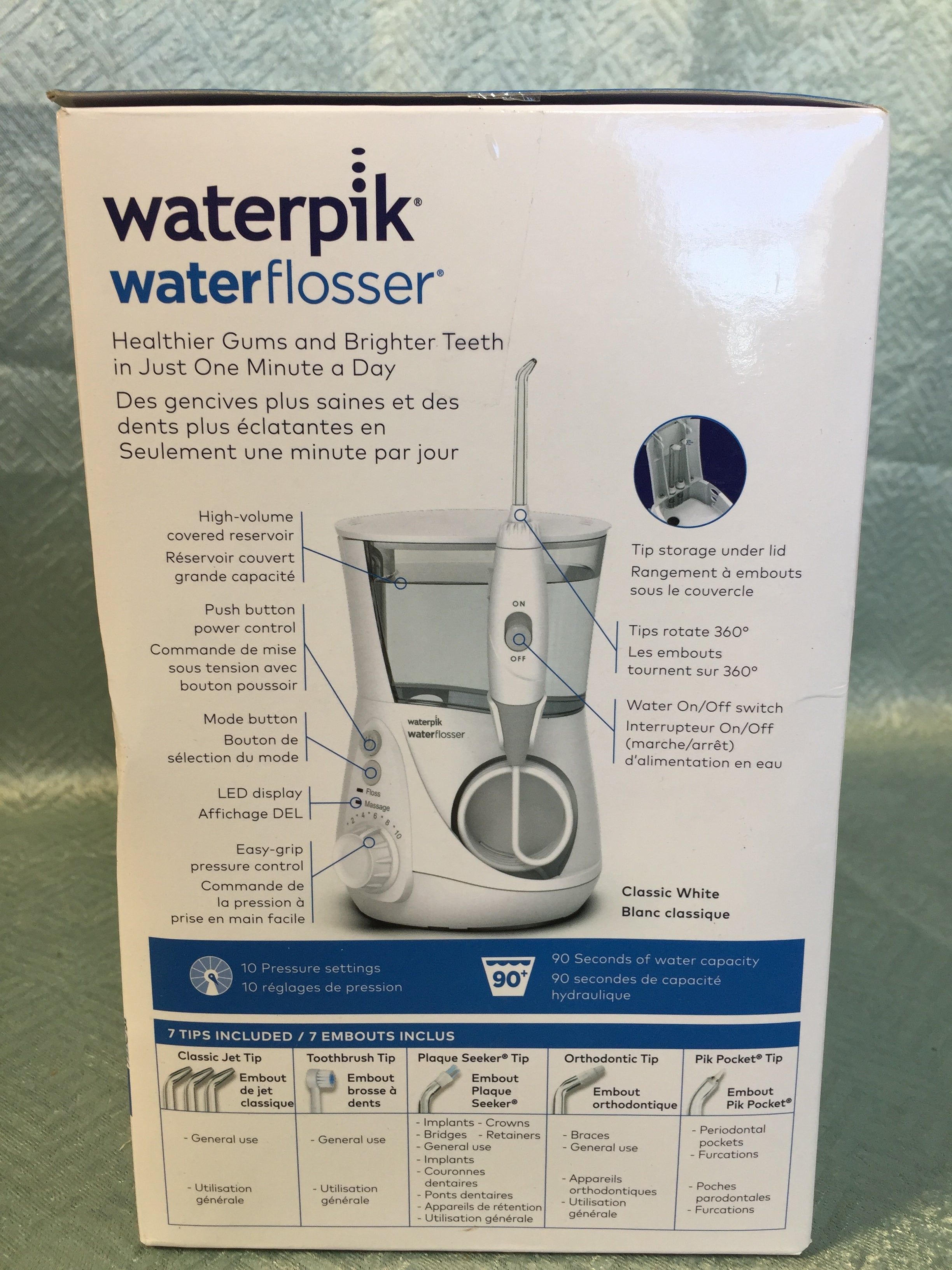 Waterpik Aquarius Water Flosser Professional White WP-660 (7516270625006)