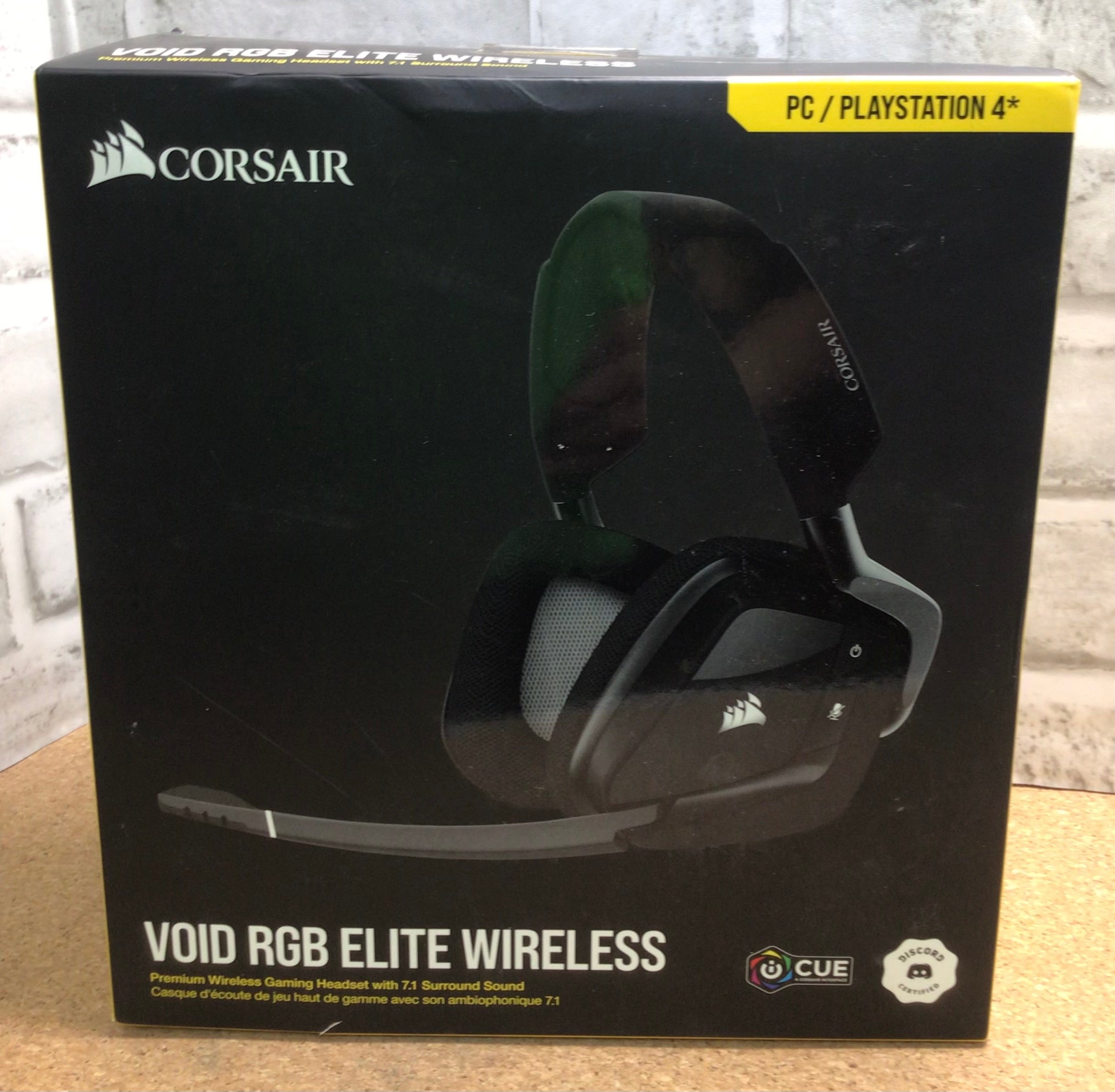 Corsair Void RGB Elite Wireless Premium Gaming Headset with 7.1 *Tested/Working* (7924880441582)