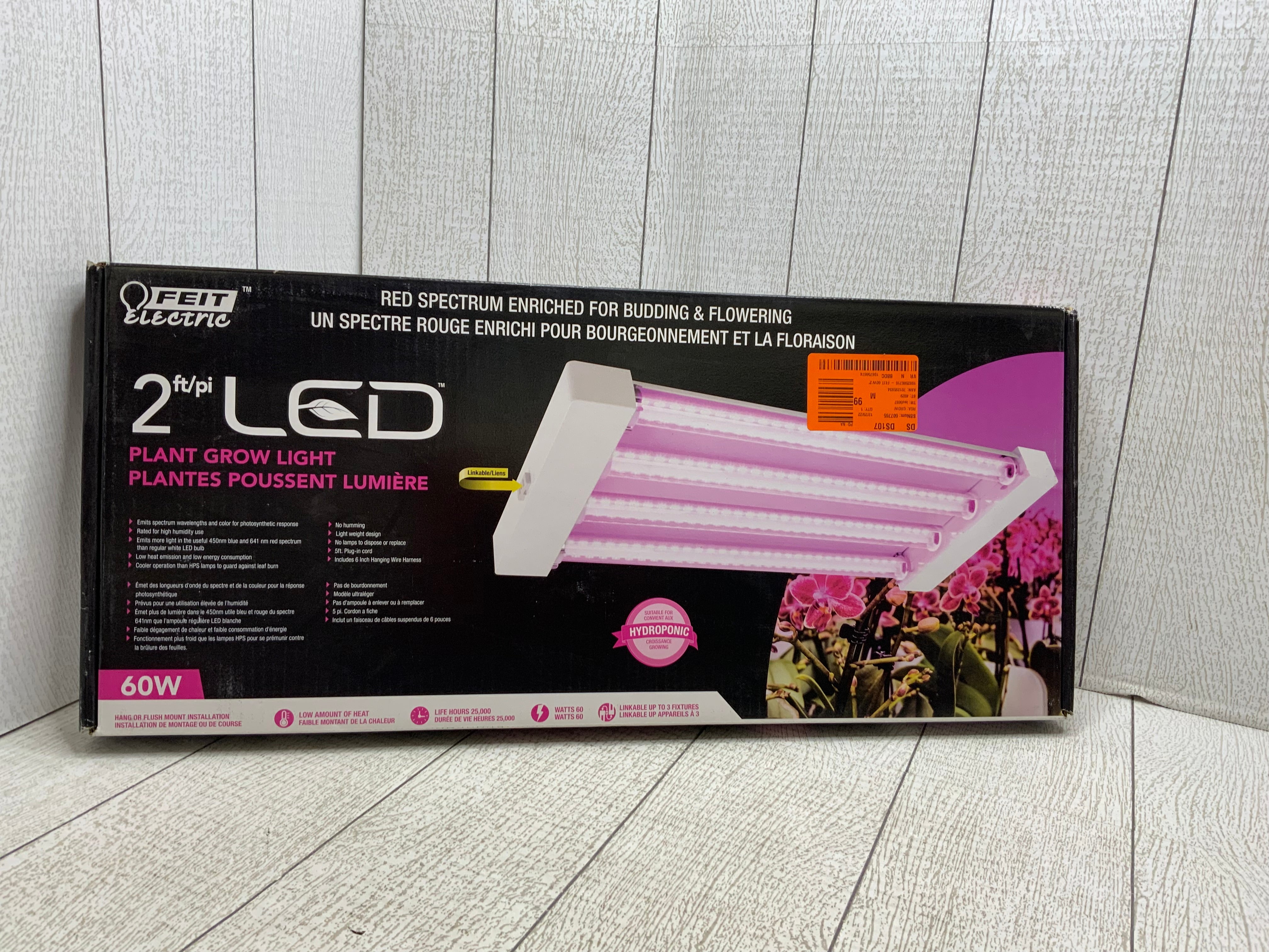 Feit Electric - Quad Light Hydroponic 60 Watt LED 2 Foot Linkable Grow Light (8055728472302)