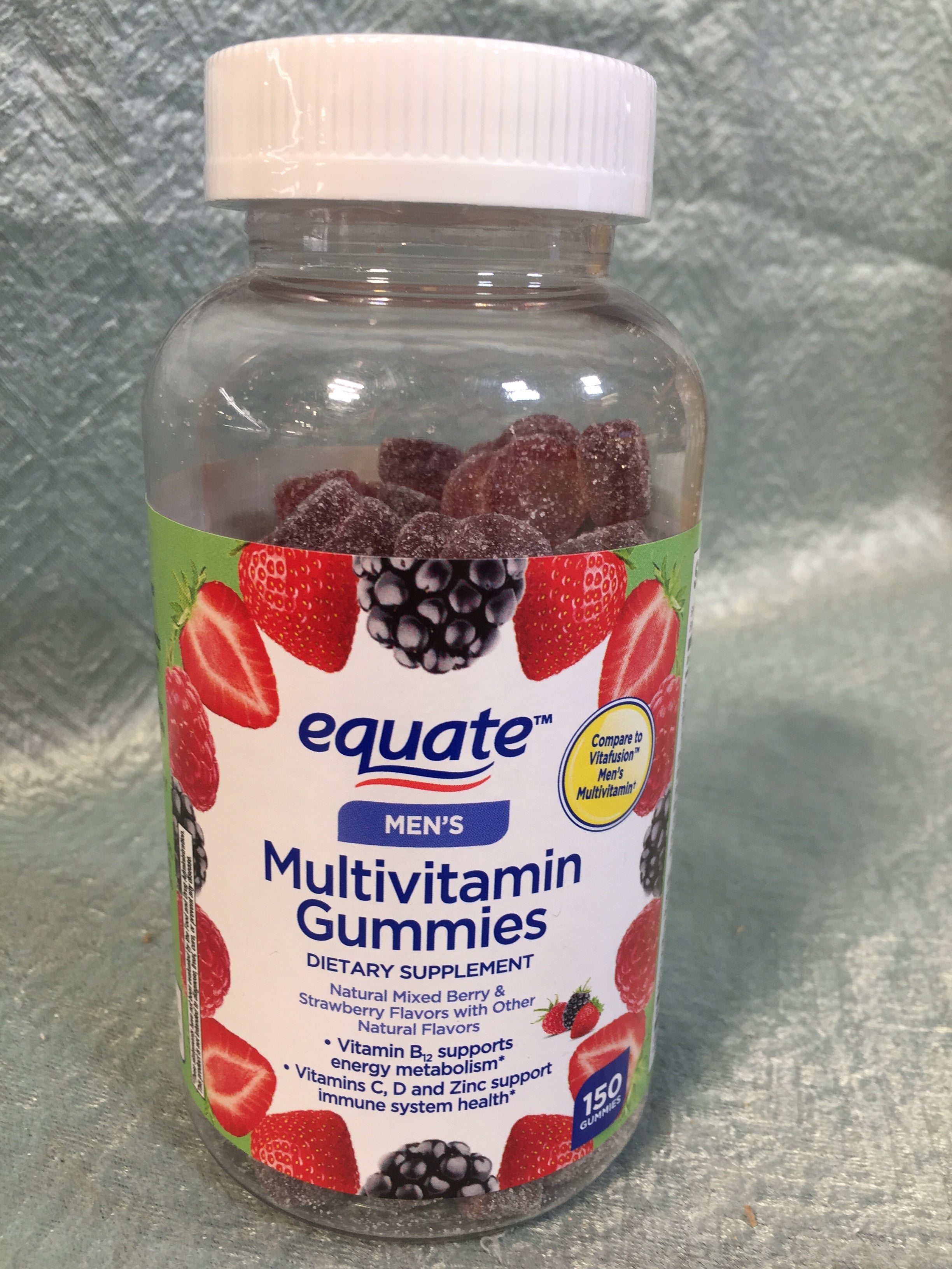 Equate Men's Multivitamin Gummies - 150 Gummies - Expires 12/2022 (7593032843502)