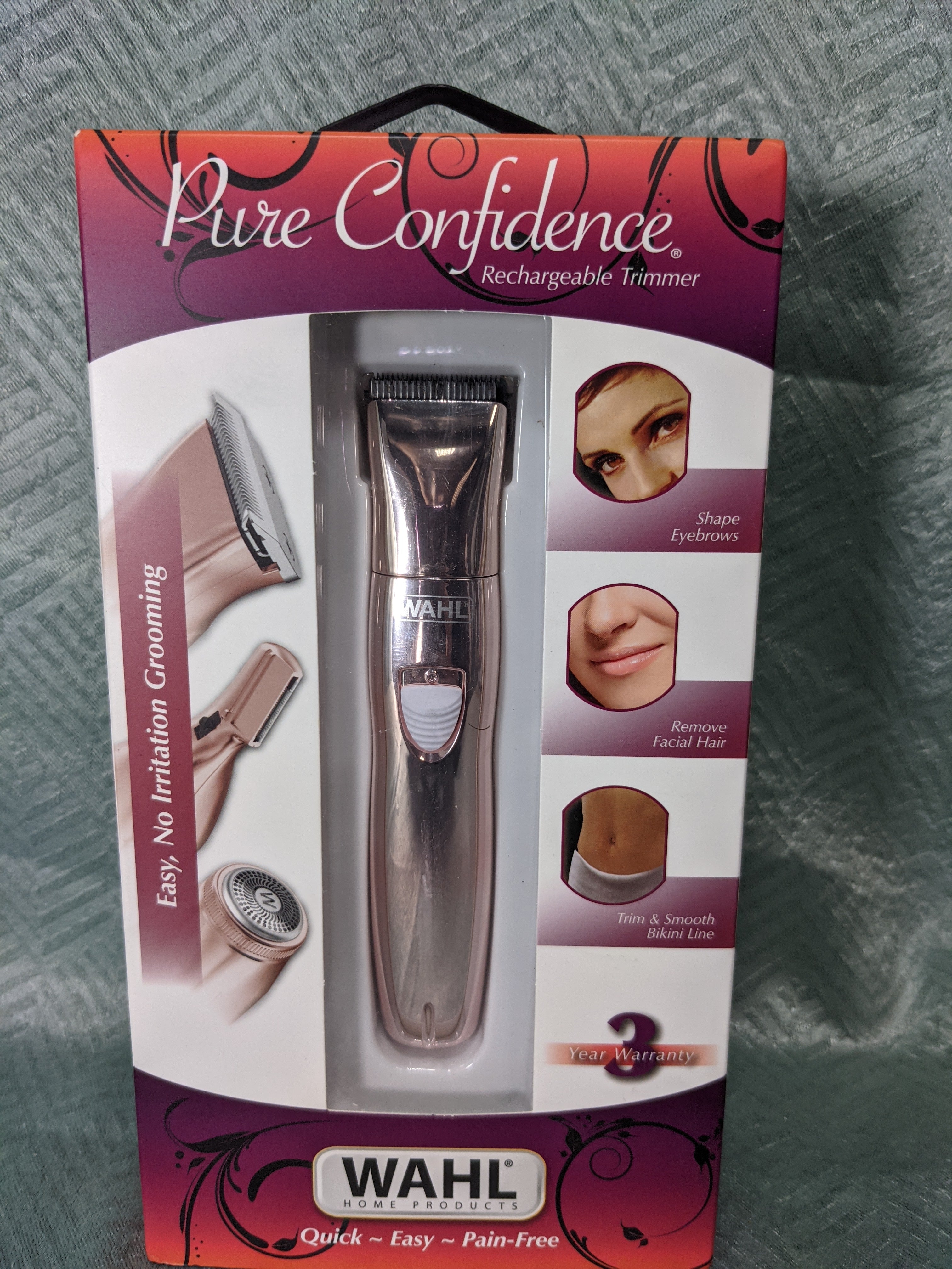 Wahl Clipper Rechargeable Electric Razor, Trimmer, Shaver, & Groomer for Women (7342622114030)