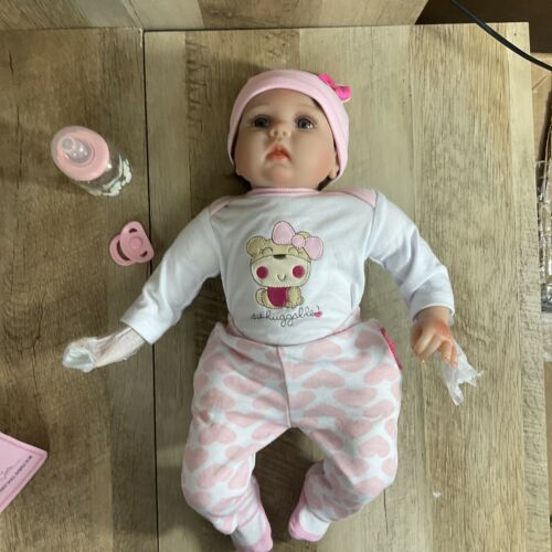 CHAREX Reborn Baby Doll Handmade Lifelike Realistic Vinyl Girl Doll, 18 inch (6922814423223)