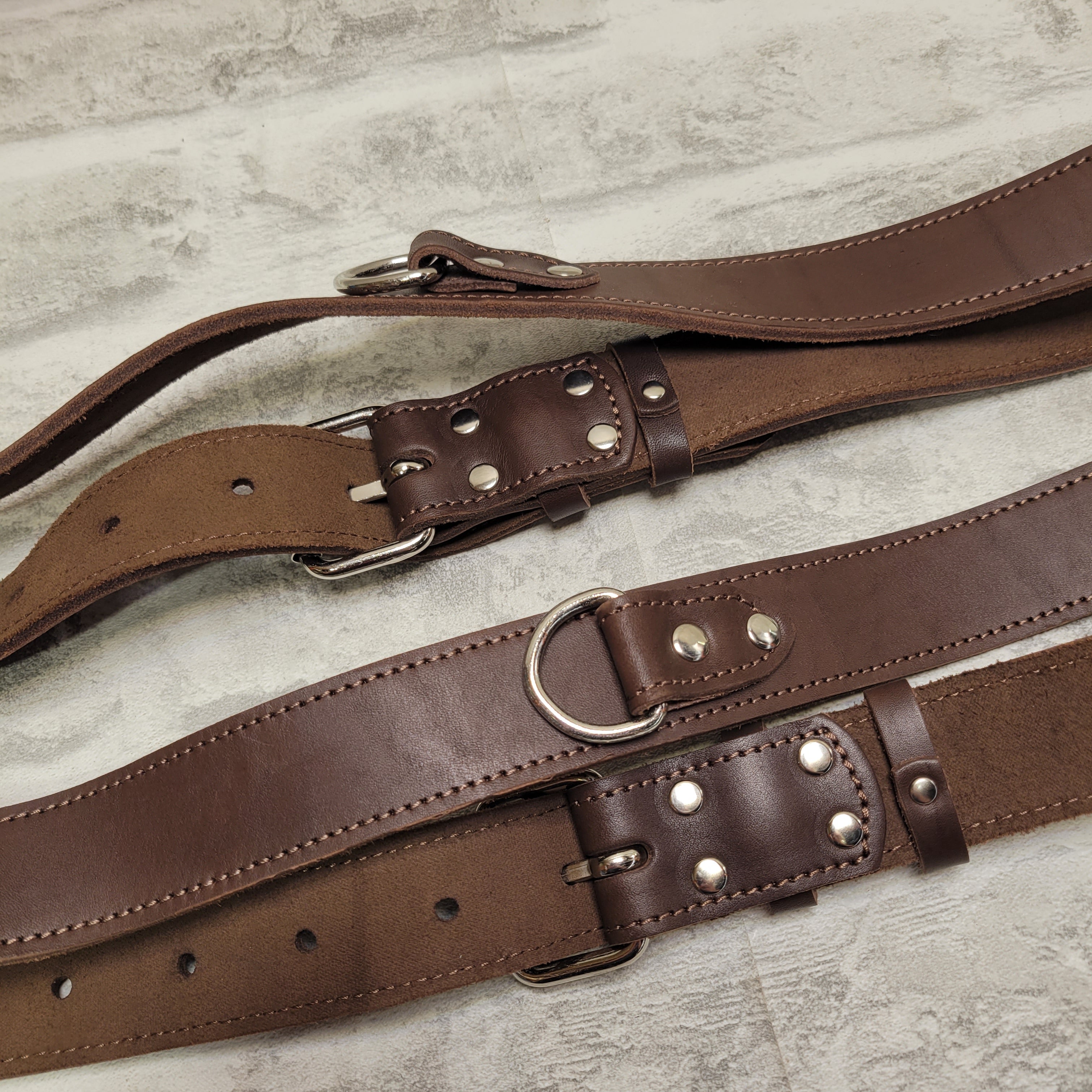 Dual Harness Two Cameras Shoulder Leather Strap DSLR/SLR by C Coiro