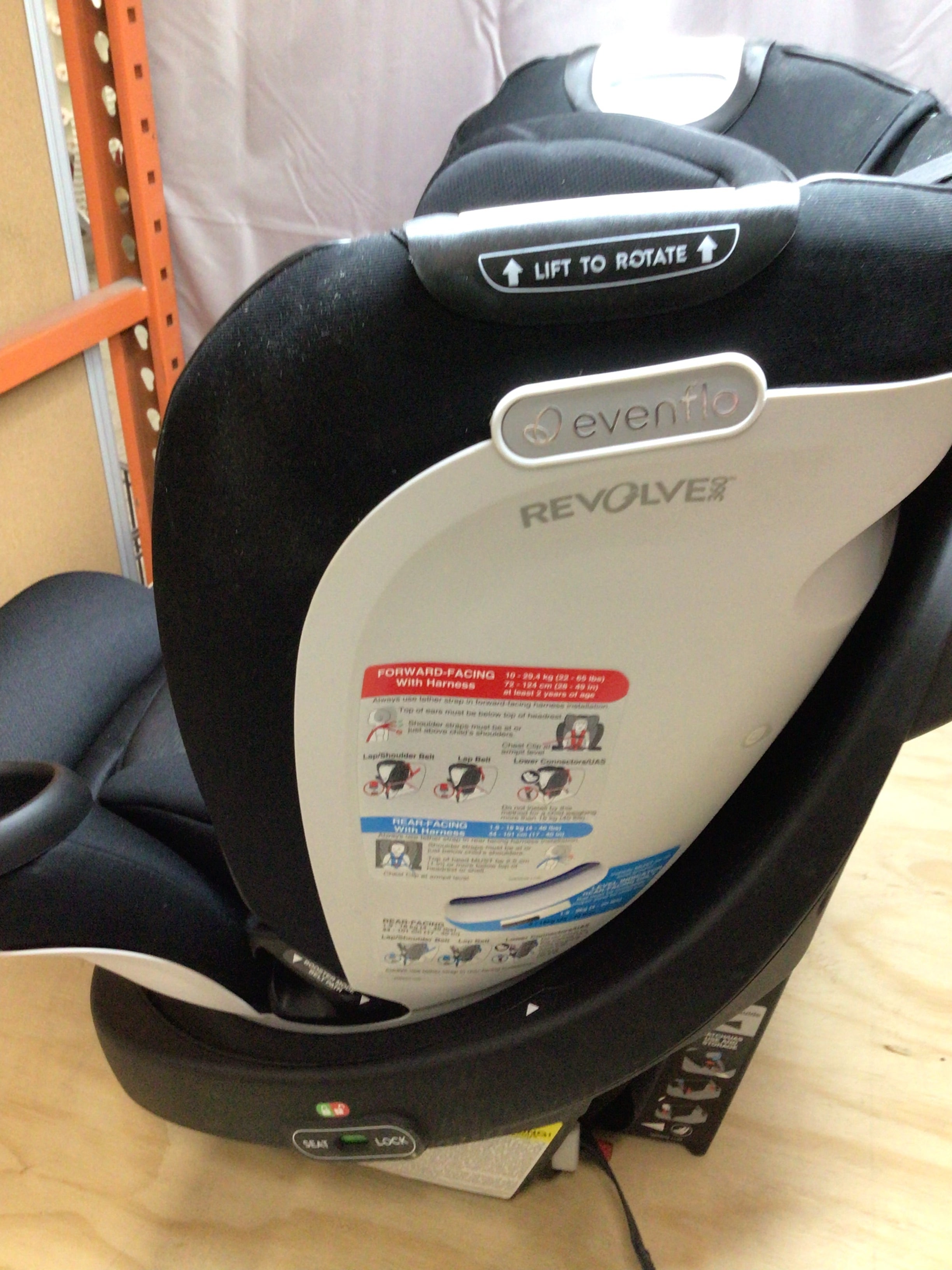 *OPEN BOX* Evenflo 35312310 Gold Revolve 360 Car Seat Opal Exp. 10/2032 (8094999183598)