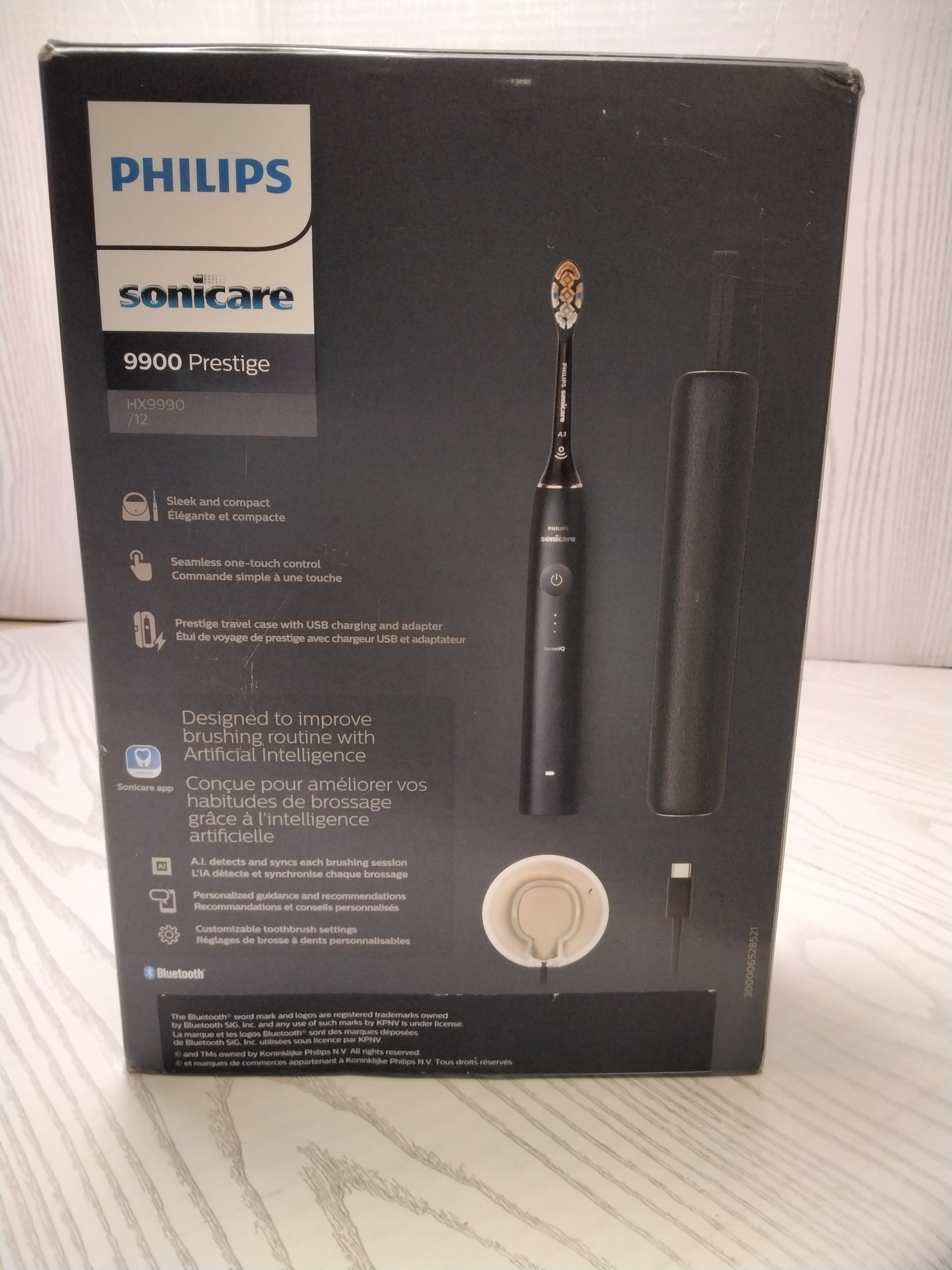 *FOR PARTS*WORKS-Philips Sonicare 9900 Prestige Rechargeable Electric Toothbrush (7745249837294)