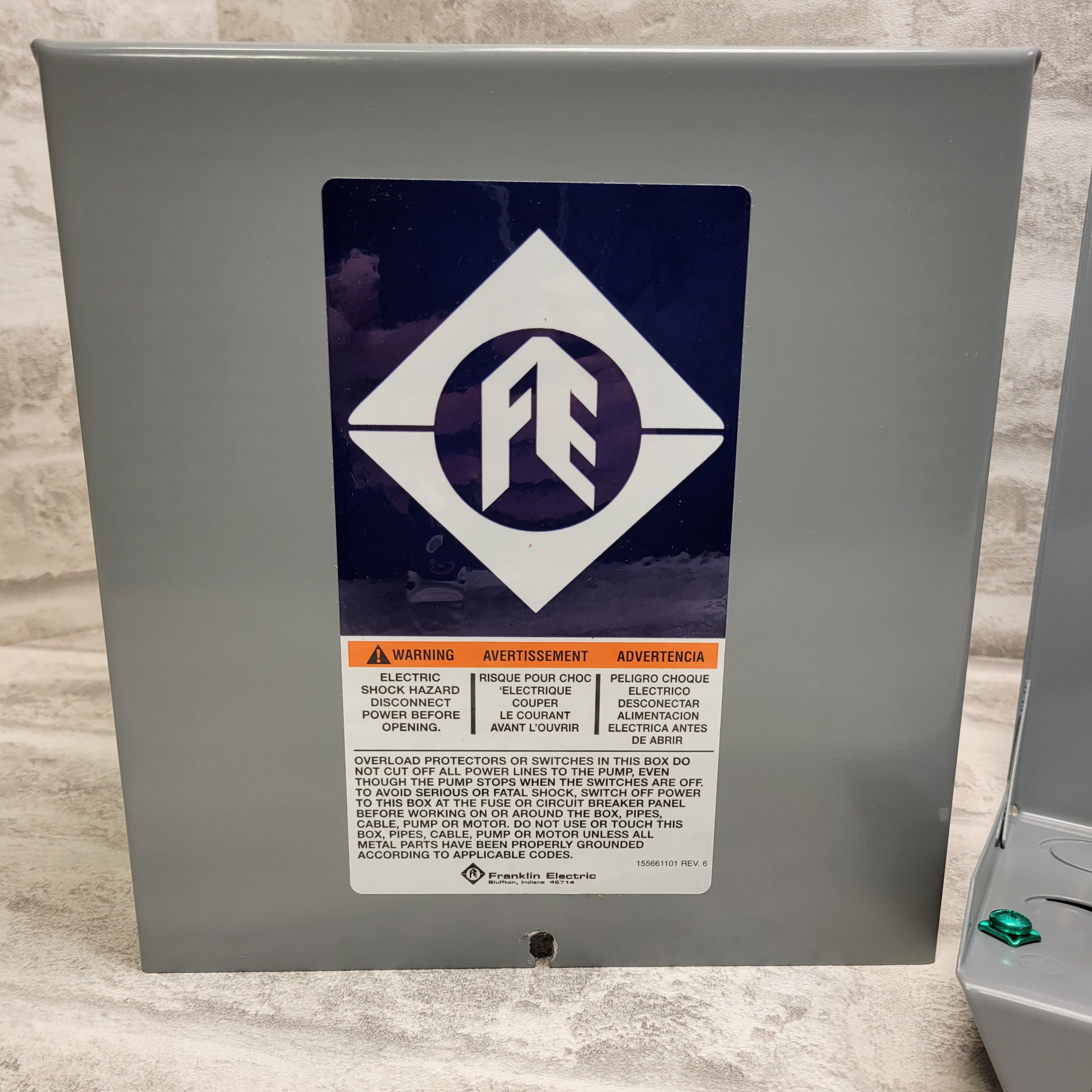Franklin Electric Control Box, 1 1/2HP, 230V, 1Phase
