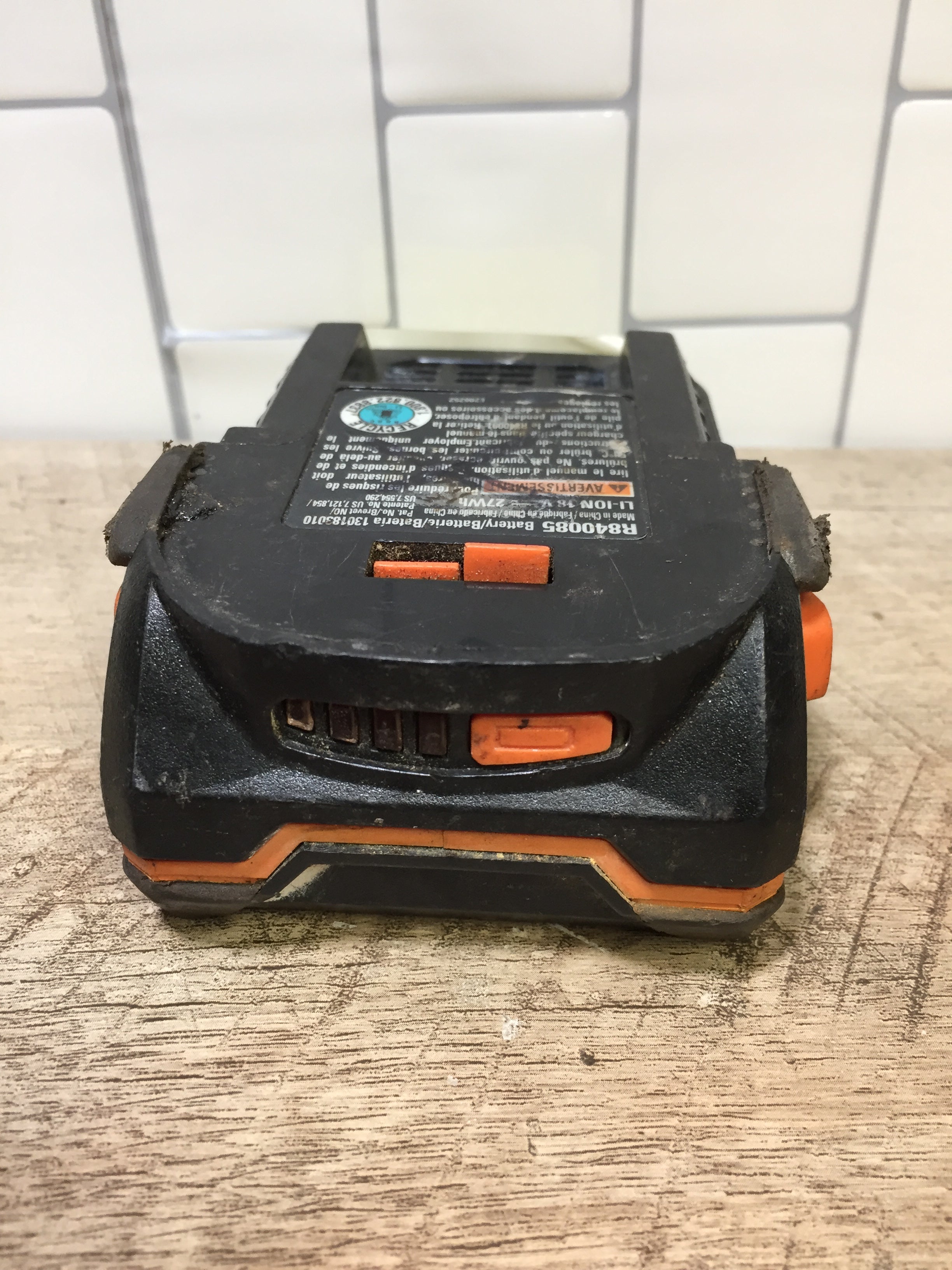 **PARTS ONLY** Genuine Ridgid R840085 18V HYPER Lithium Battery **DEFECTIVE** (7198042456302)