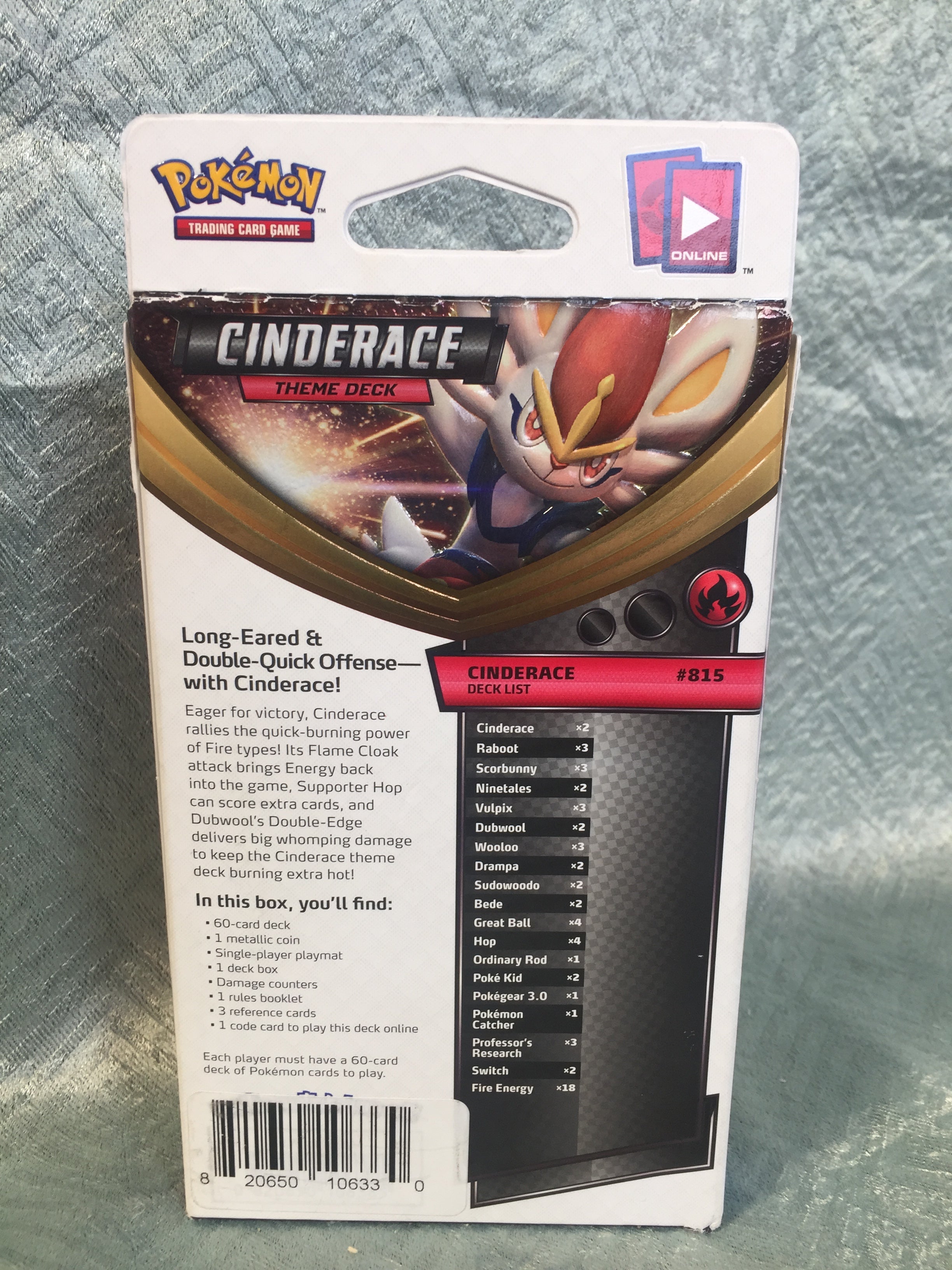 Pokemon TCG: Sword & Shield Theme Deck Featuring Cinderace - SEALED (7619687874798)