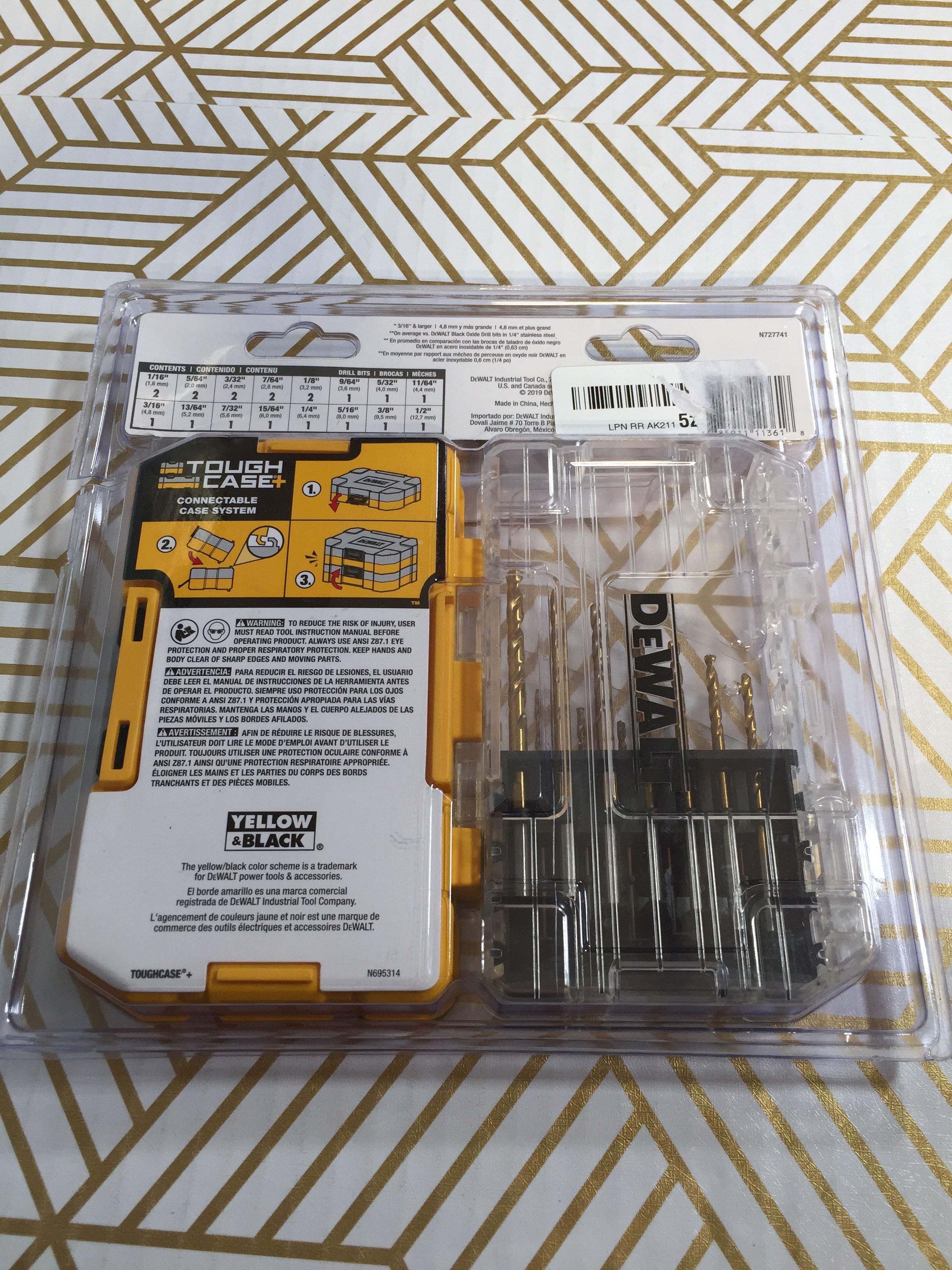 DEWALT Titanium Drill Bit Set, Pilot Point, 21-Piece (DW1361) (7685165514990)