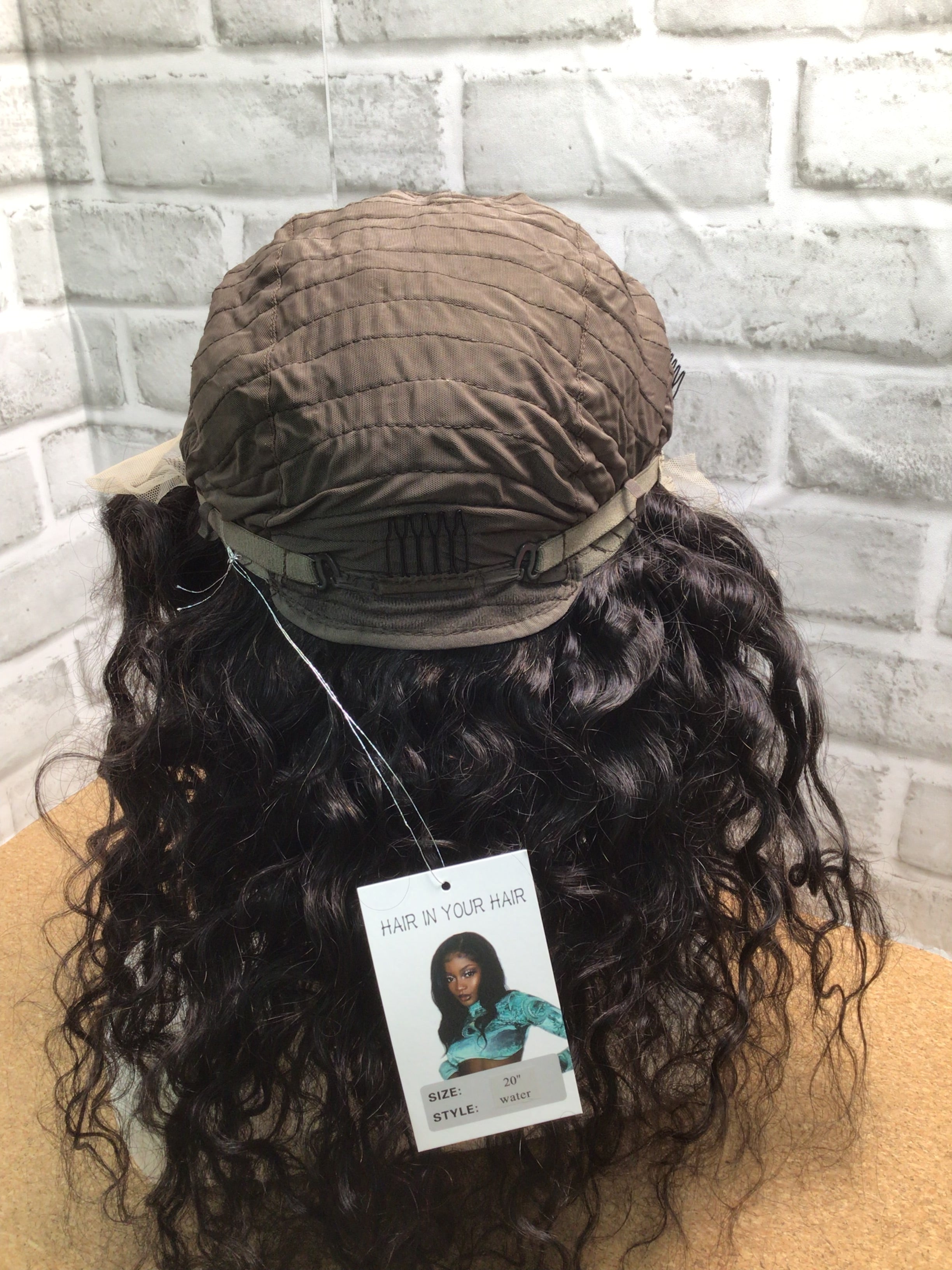 Water Wave  Brazilin 100% Human Hair Wig, (7897468862702)