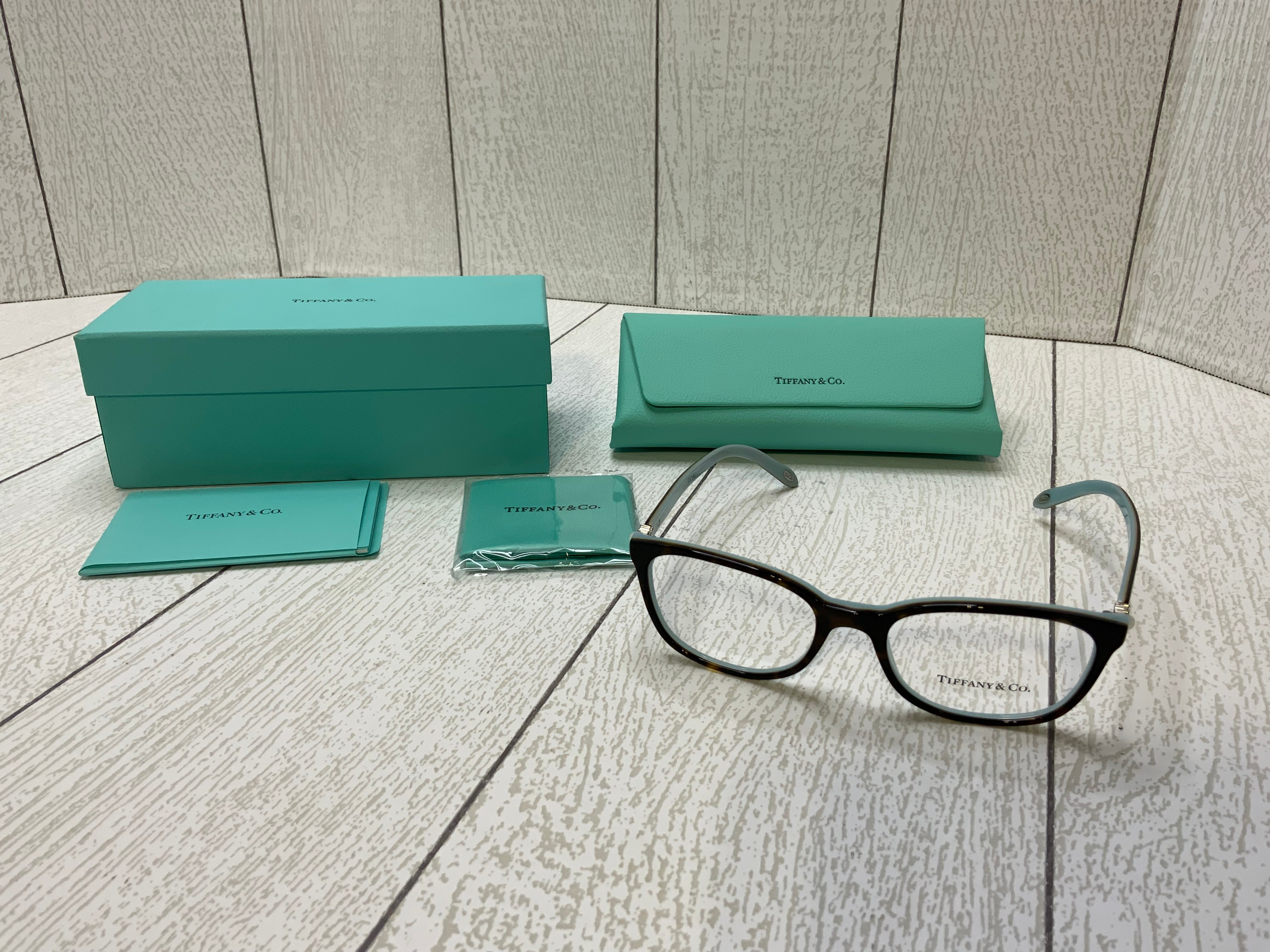 Tiffany & Co TF2109HB - 8134 Eyeglasses Havana/Blue Frames 51mm (7912367915246)
