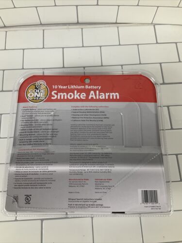 Kidde 10 Year Worry-Free Sealed Battery Smoke Detector with Ionization | 2 Pack (6922740957367)