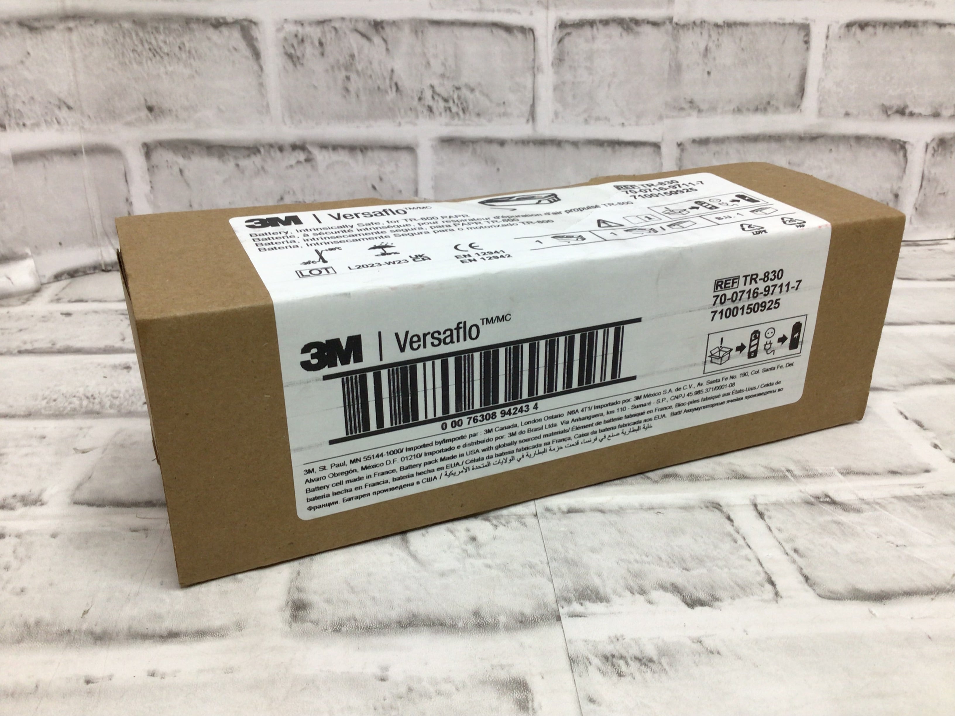 3M Versaflo TR-830 Rechargeable Battery, for TR-800 PAPR *NEW, NO CHARGER* (8128801538286)
