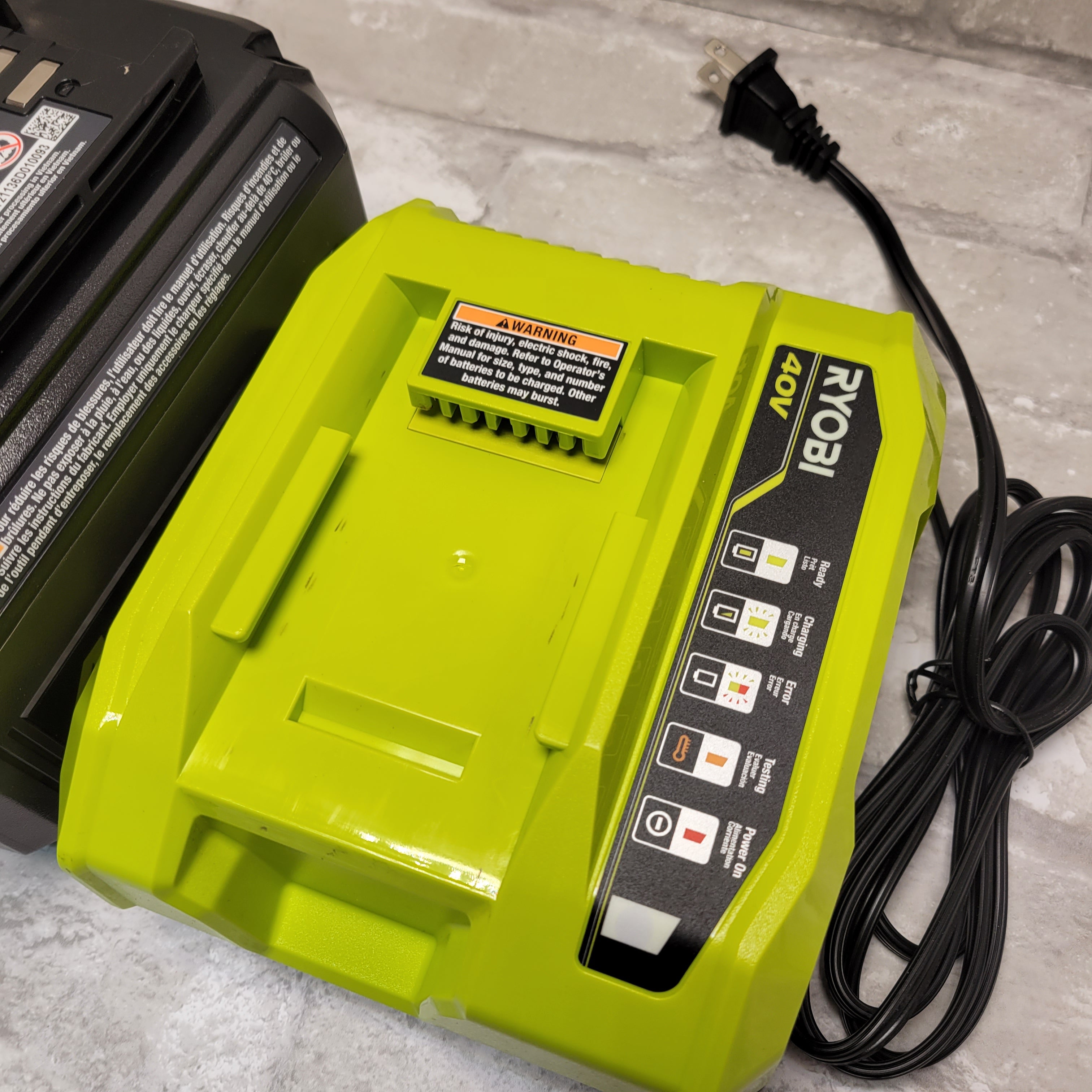 RYOBI 40V Lithium-Ion 6.0 Ah Battery and Rapid Charger Starter Kit (2-Batteries) (7937414988014)