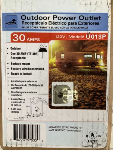 30 Amp RV Power Outlet by Midwest Electric Products (6922779263159)