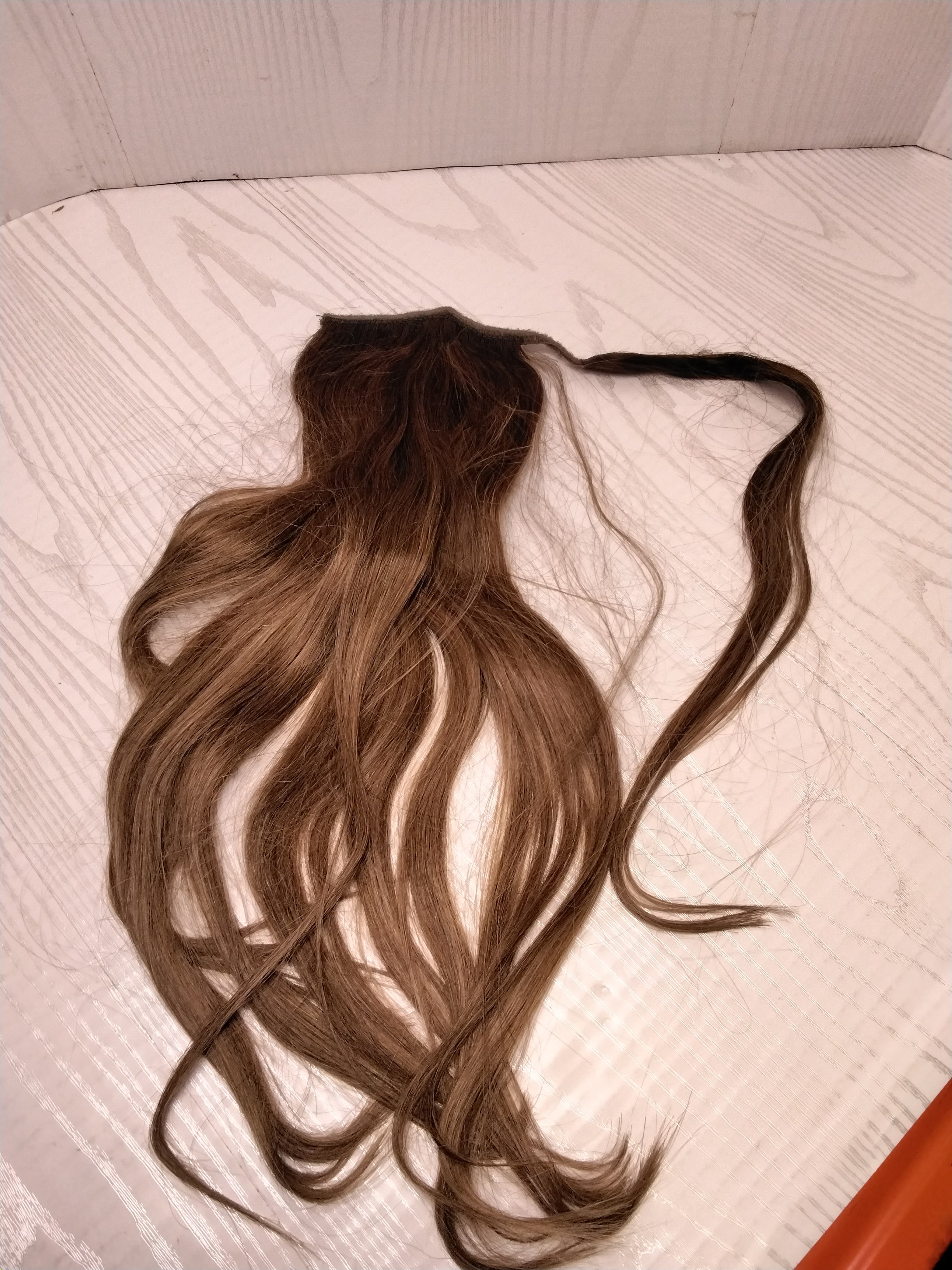 Ve Sunny Ponytail Extension 18Inches Off Black Ombre Dark Brown & Caramel Blonde (7780178165998)