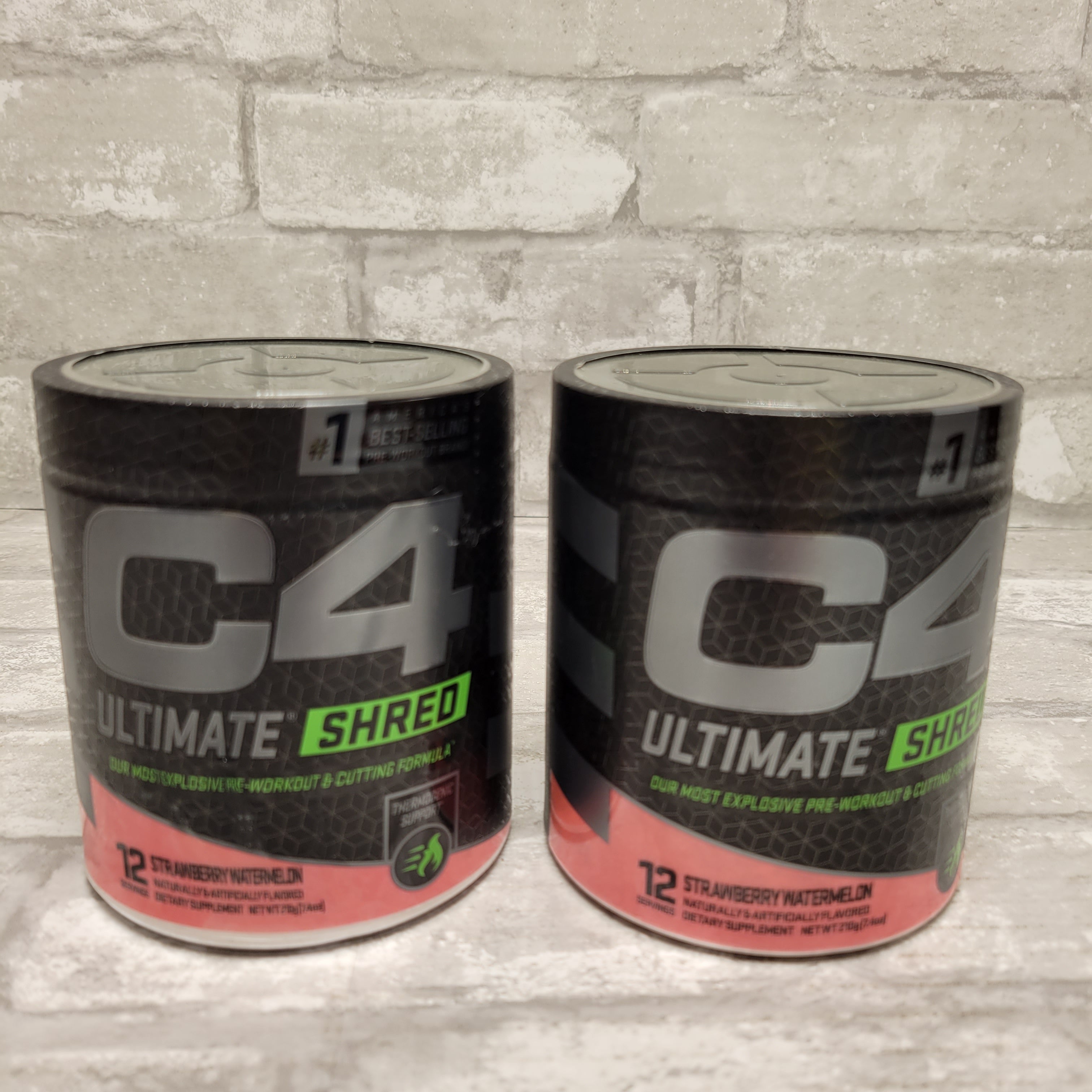 (2) C4 Ultimate Shred Pre Workout Powder Strawberry Watermelon Exp. 02/2024 (7942017581294)