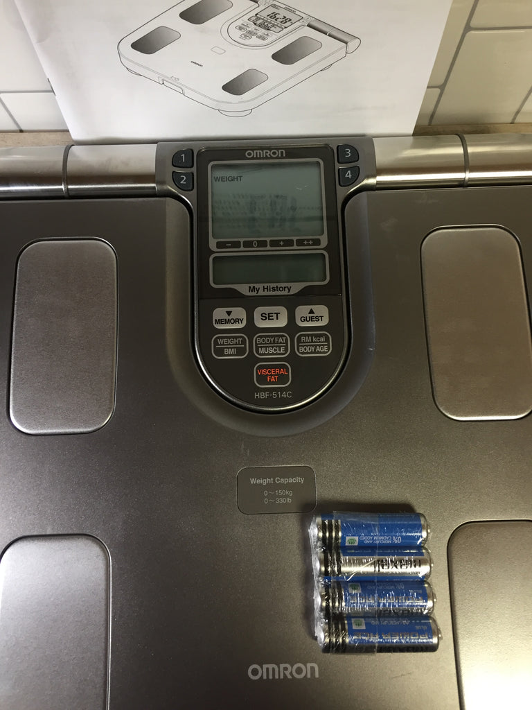 Omron Body Composition Monitor with Scale 7 Fitness Indicators & 90