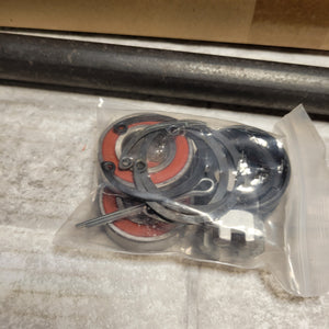 Huskey EZGO TXT Rear Axle Shaft Kit - Passenger Side, 16.75" Long, With Bearing & Seal, Fits Electric 94-Up TXT Models
