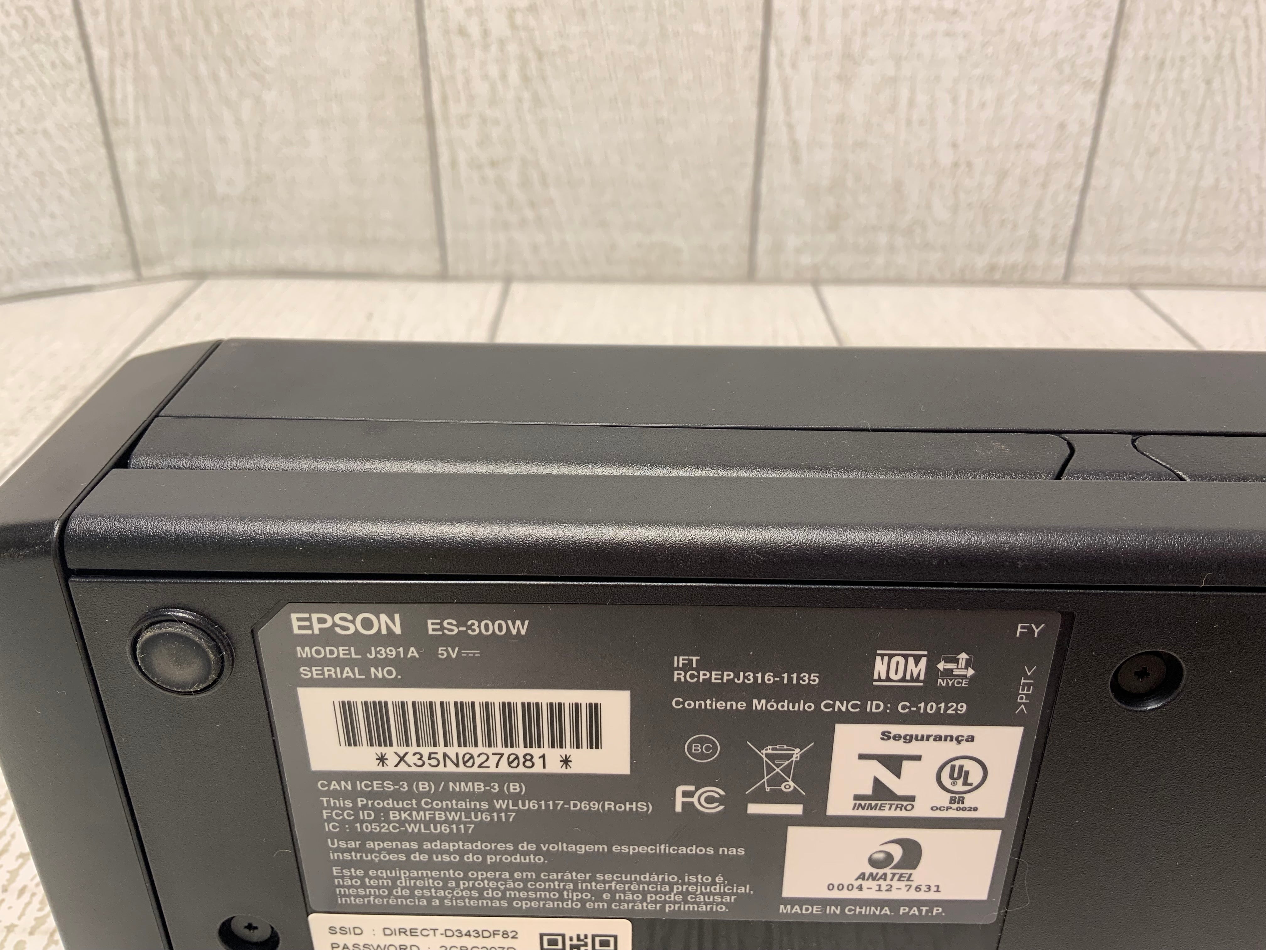 Epson WorkForce ES-300W Wireless Color Portable Document Scanner (No Power Cord) (7982661468398)