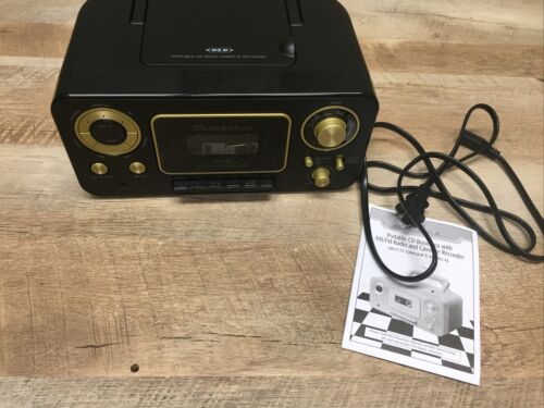AS IS SEE NOTES Studebaker SB2135BG Portable Radio CD Cassette AUX Player (6922800464055)