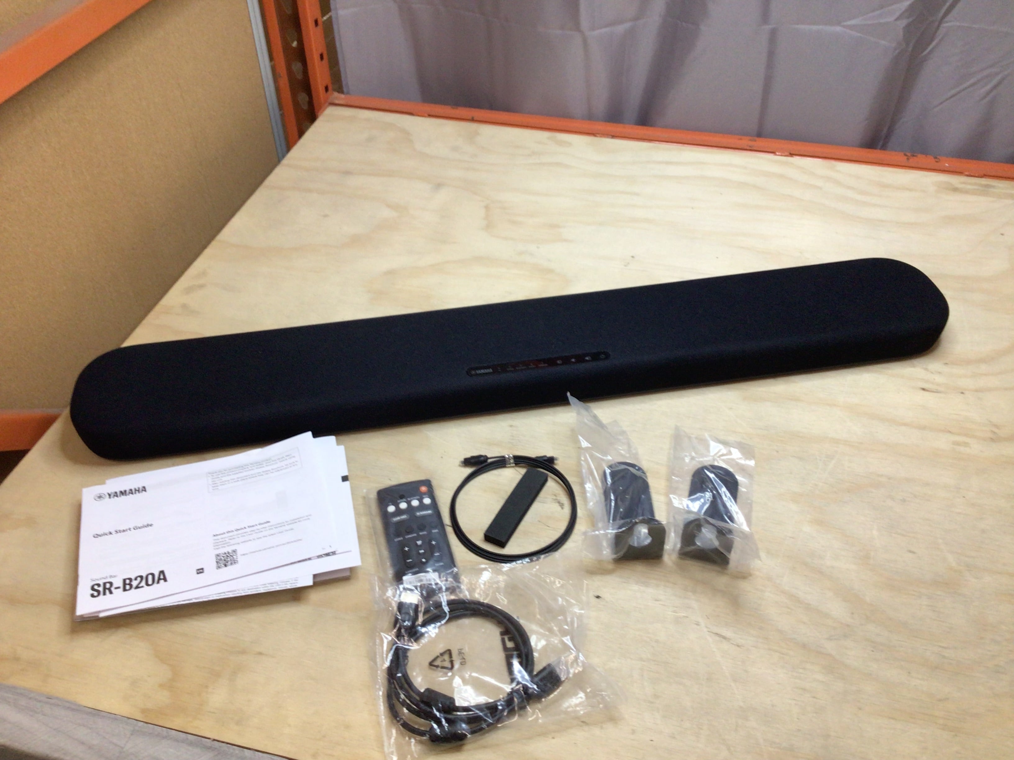 Yamaha SR-B20A Soundbar with Dual Built-In Subwoofers, Bluetooth, and DTS (8113502486766)
