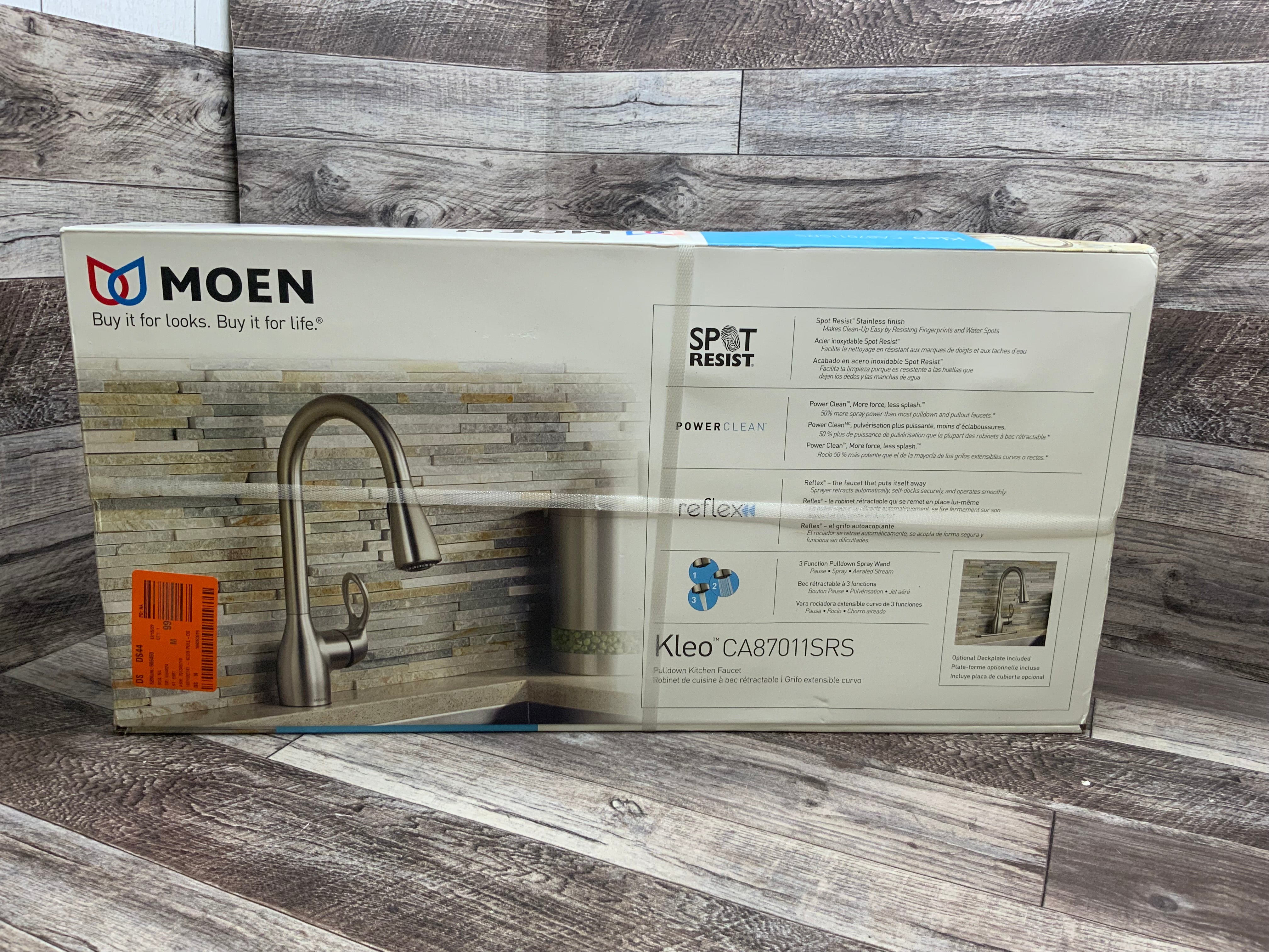 Moen Kleo Single Handle Kitchen Faucet with Pullout Spray (CA87011SRS)